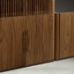 Penhurst Modular Reeded Media Cabinet Set With Drawers