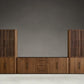 Penhurst Modular Reeded Media Cabinet Set With Drawers
