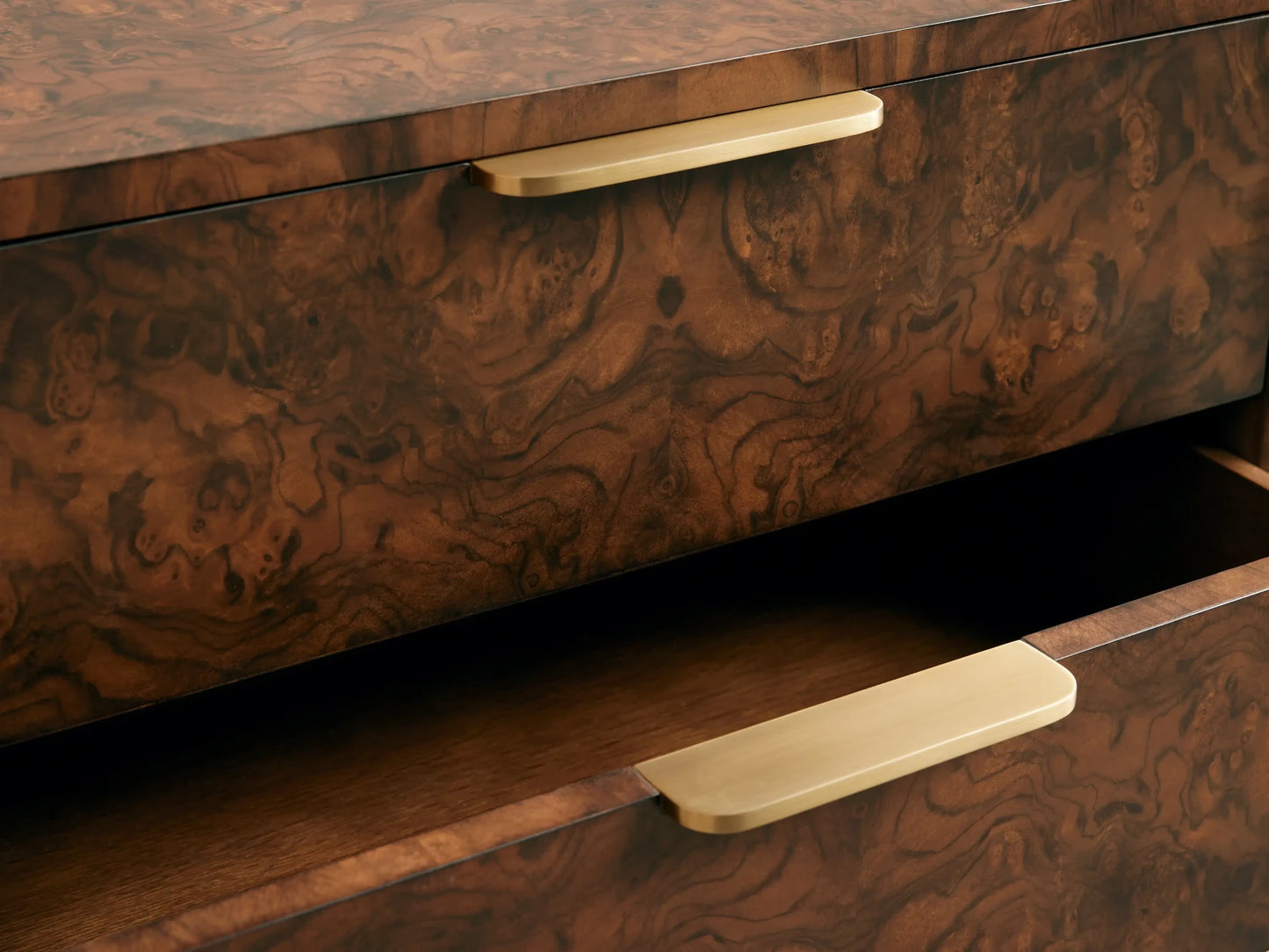Morlen Burl Five-Drawer Dresser