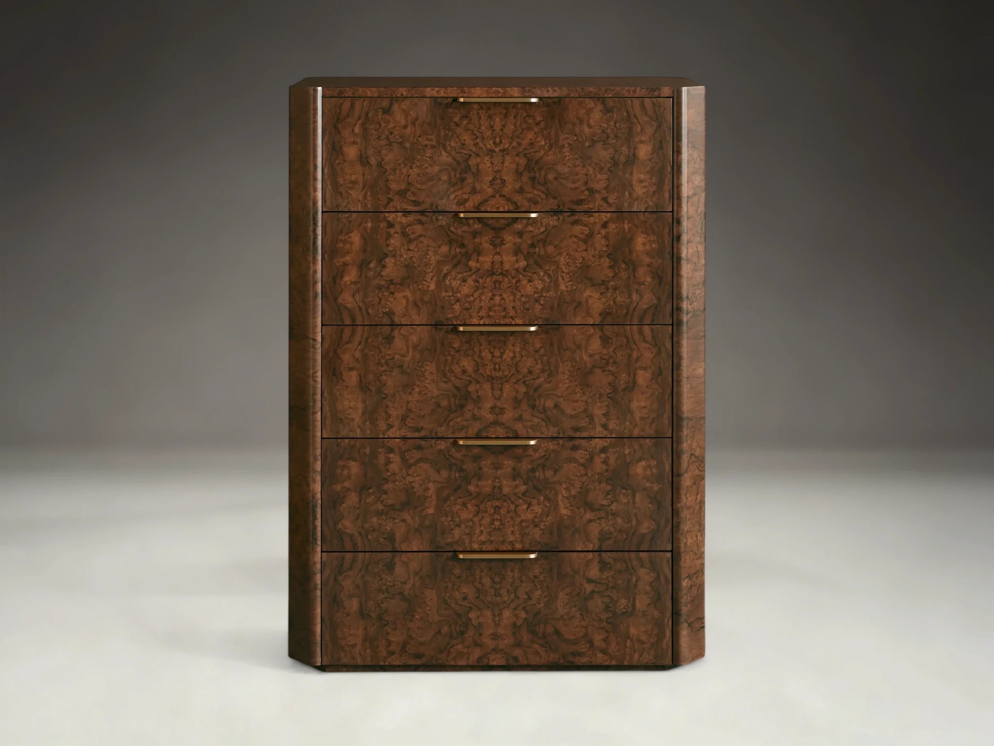 Morlen Burl Five-Drawer Dresser