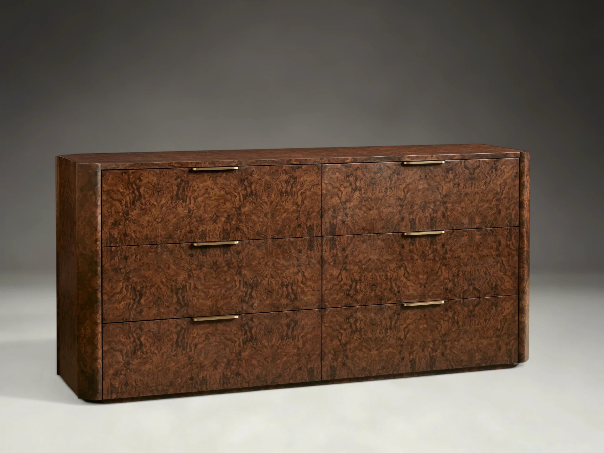 Morlen Burl Six-Drawer Dresser