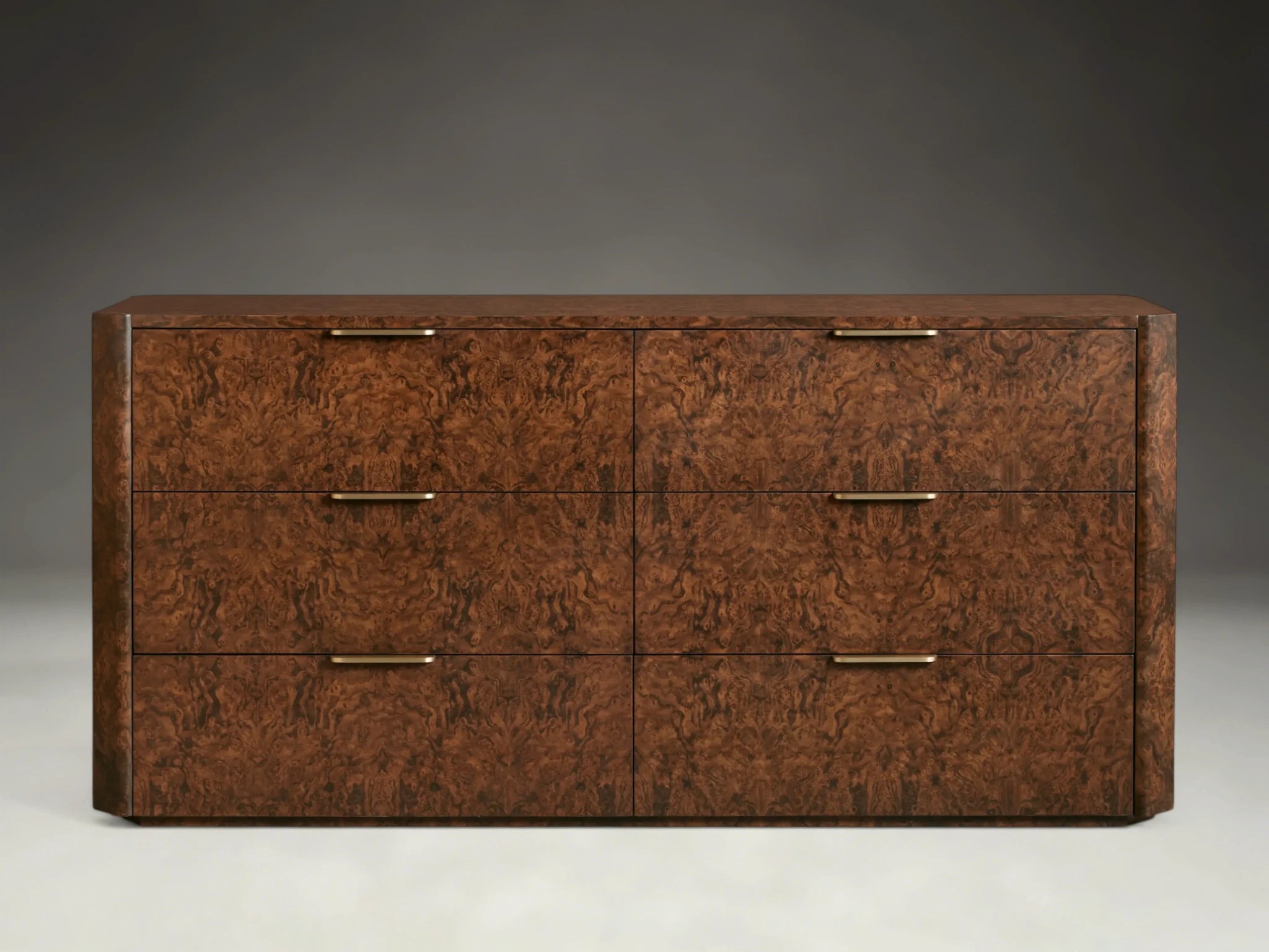 Morlen Burl Six-Drawer Dresser