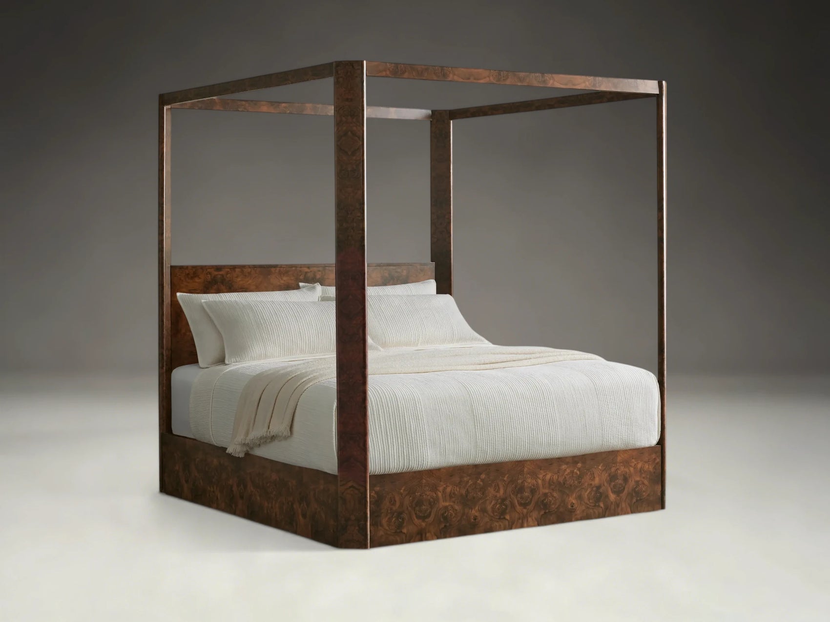 Morlen Burl Wood Display Shelf