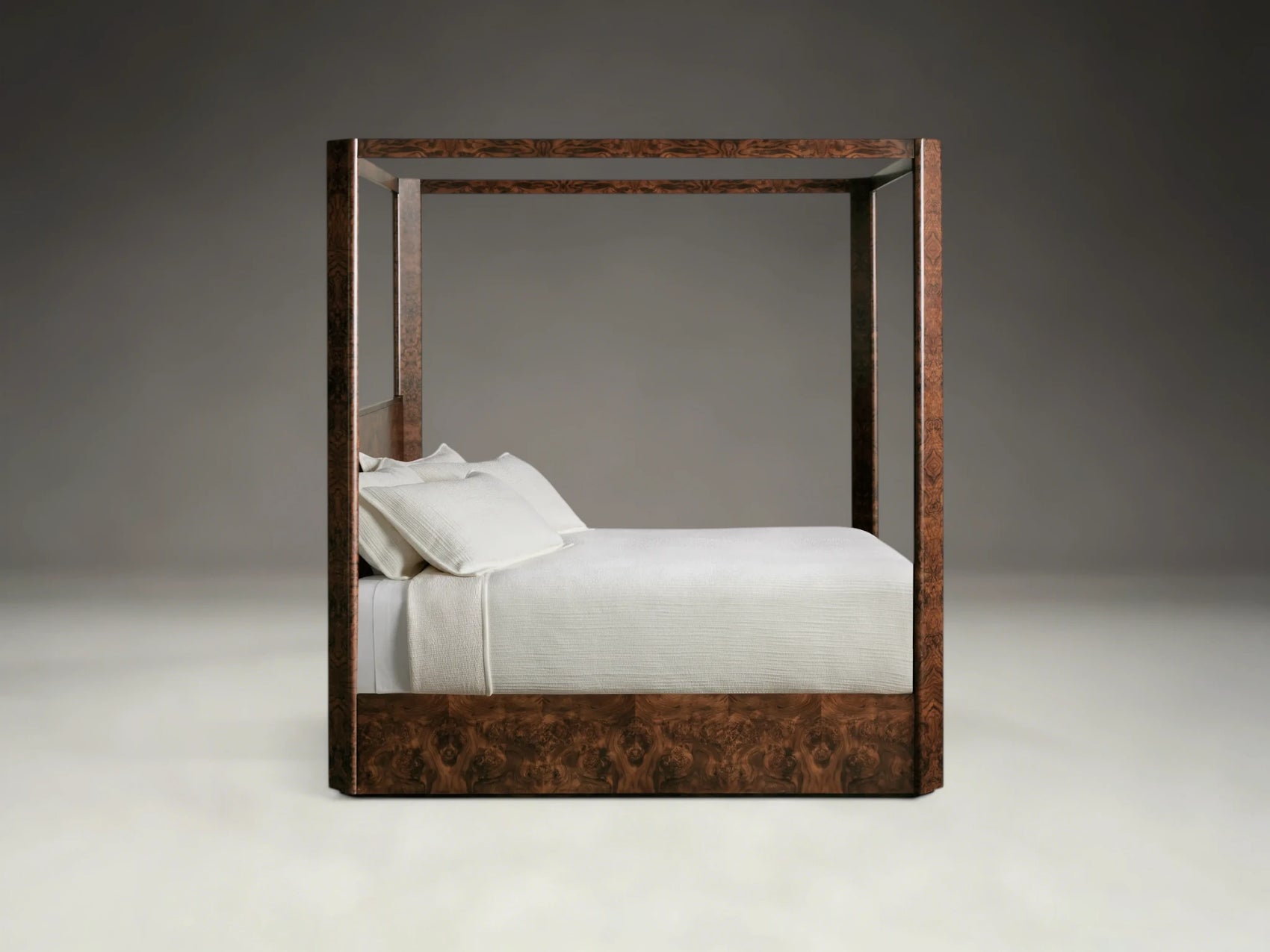 Morlen Burl Wood Display Shelf