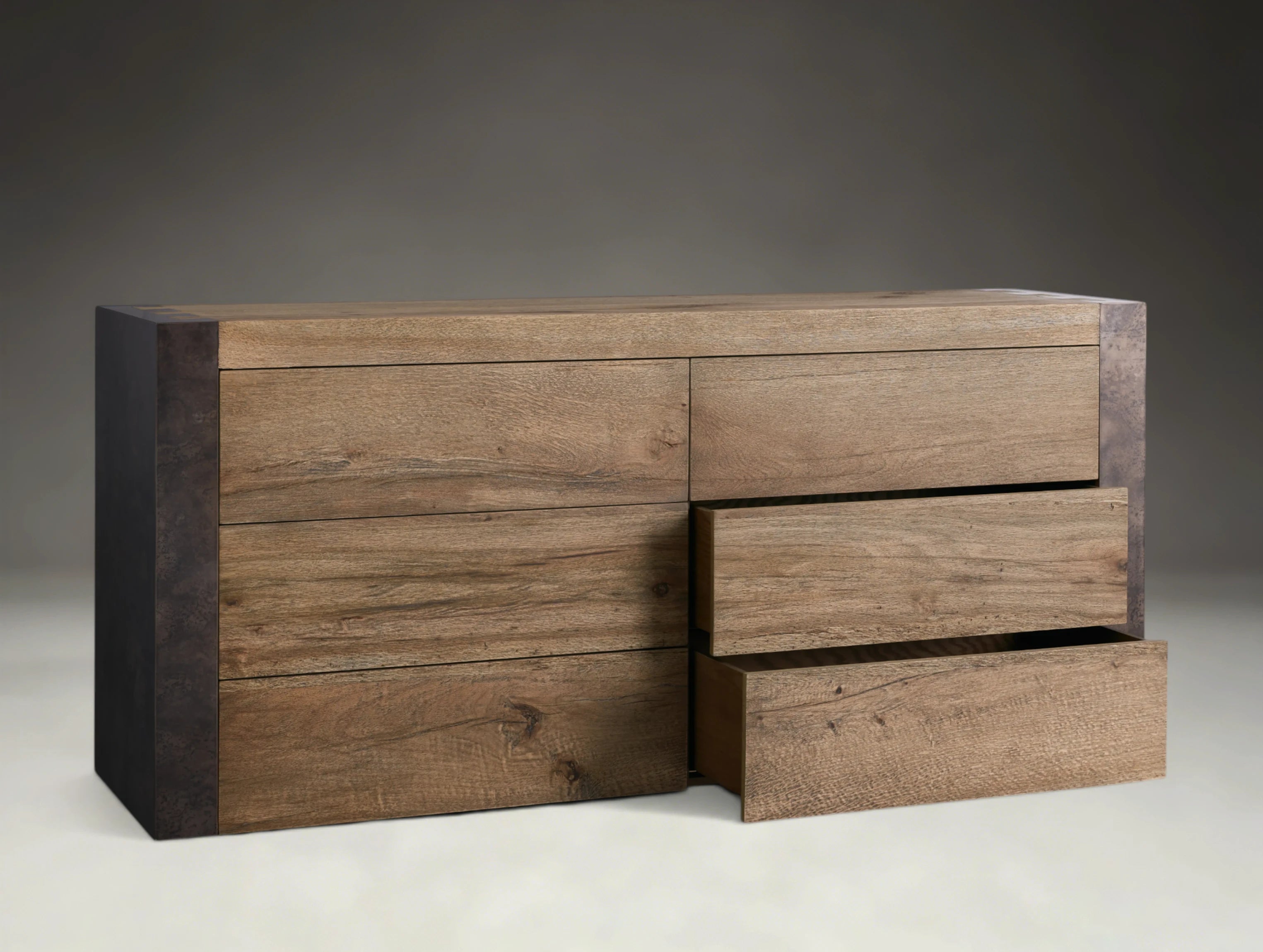 Timber Six-Drawer Dresser