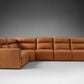Roland Leather Six-Piece Motion Corner Sectional