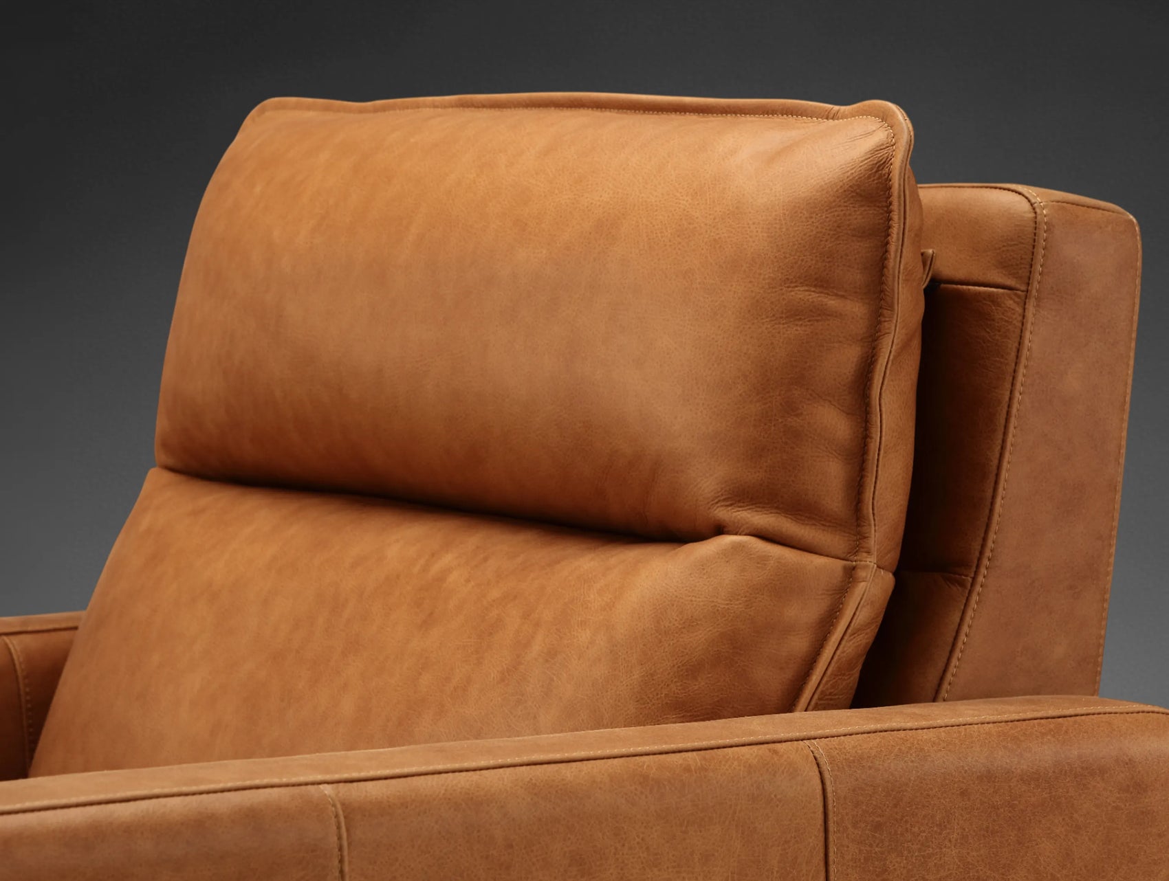 Roland Leather Three-Piece Motion Corner Sectional Sofa