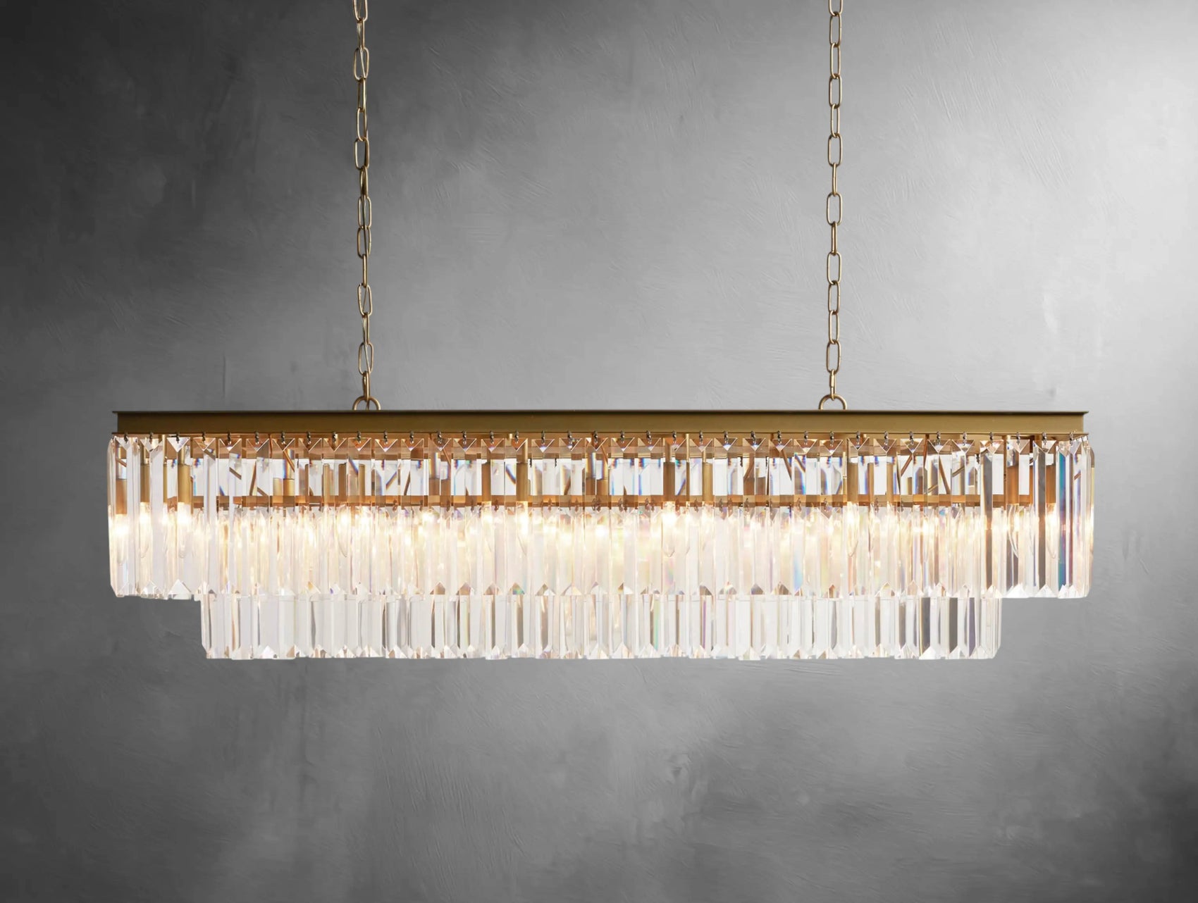 Leylen Tiered Rectangular Chandelier