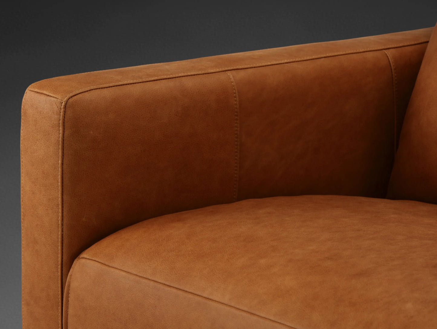 Roland Leather Three-Piece Motion Corner Sectional Sofa