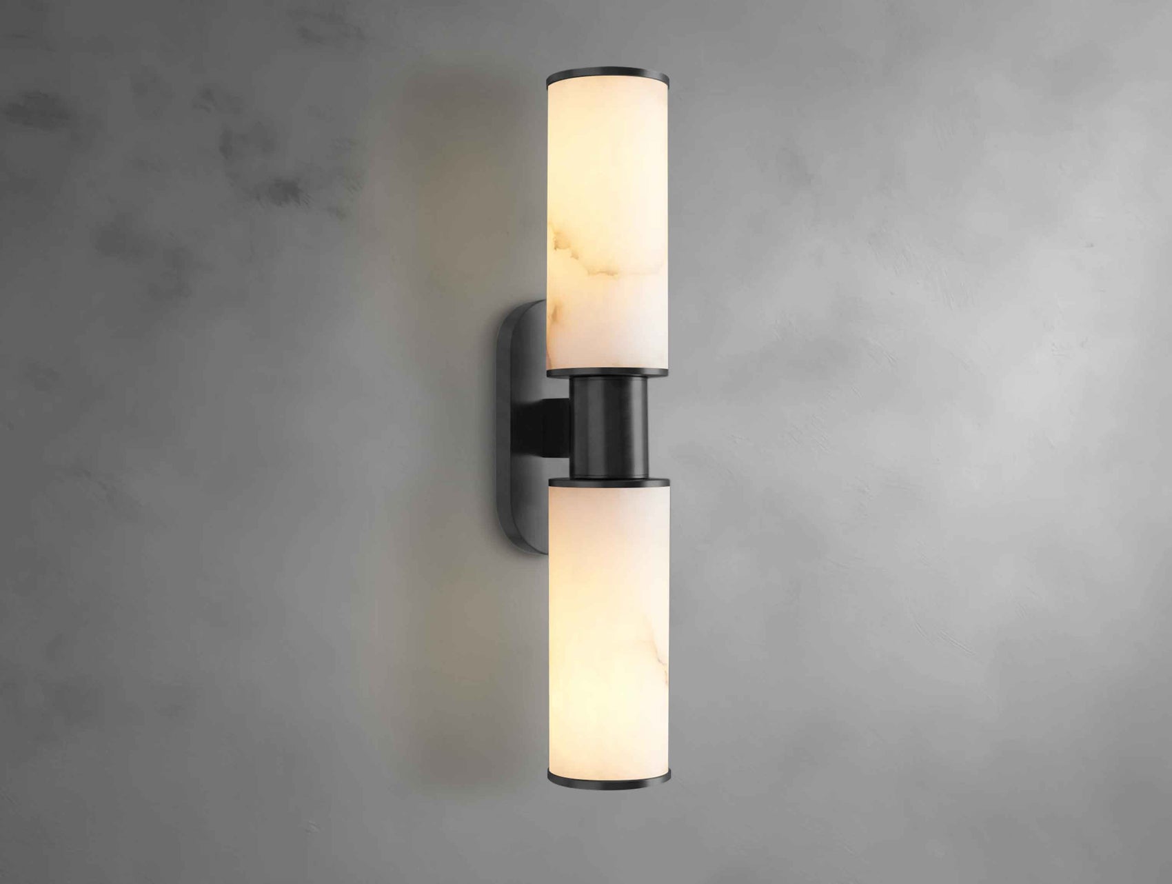 Harly Double Sconce in Alabaster