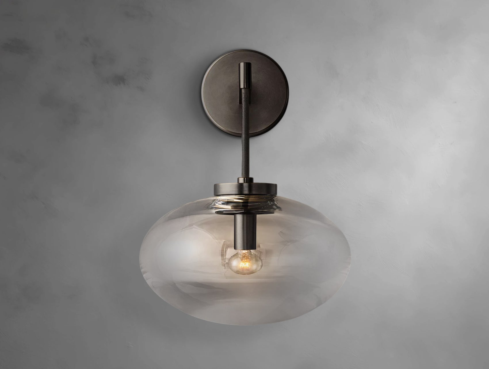 Elara Clear Glass Sconce
