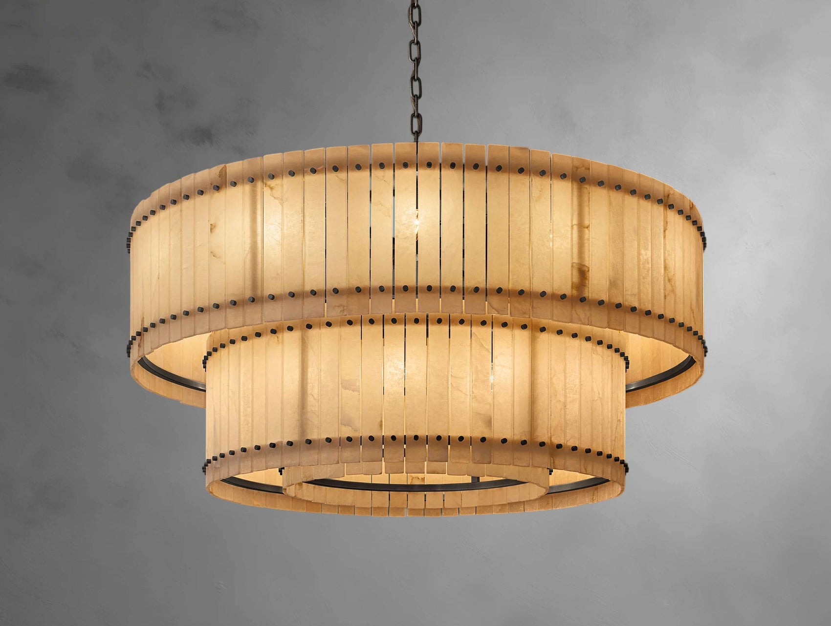 San Serrano Two-Tier Round Chandelier