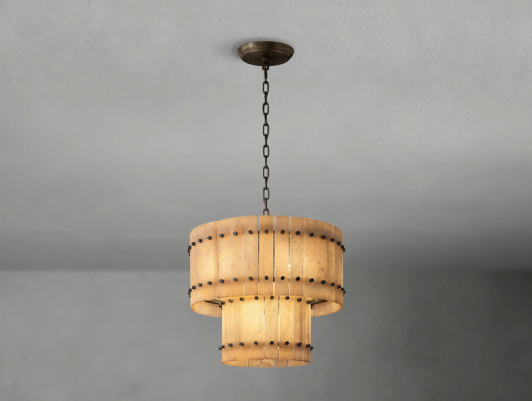 San Serrano Two-Tier Round Chandelier