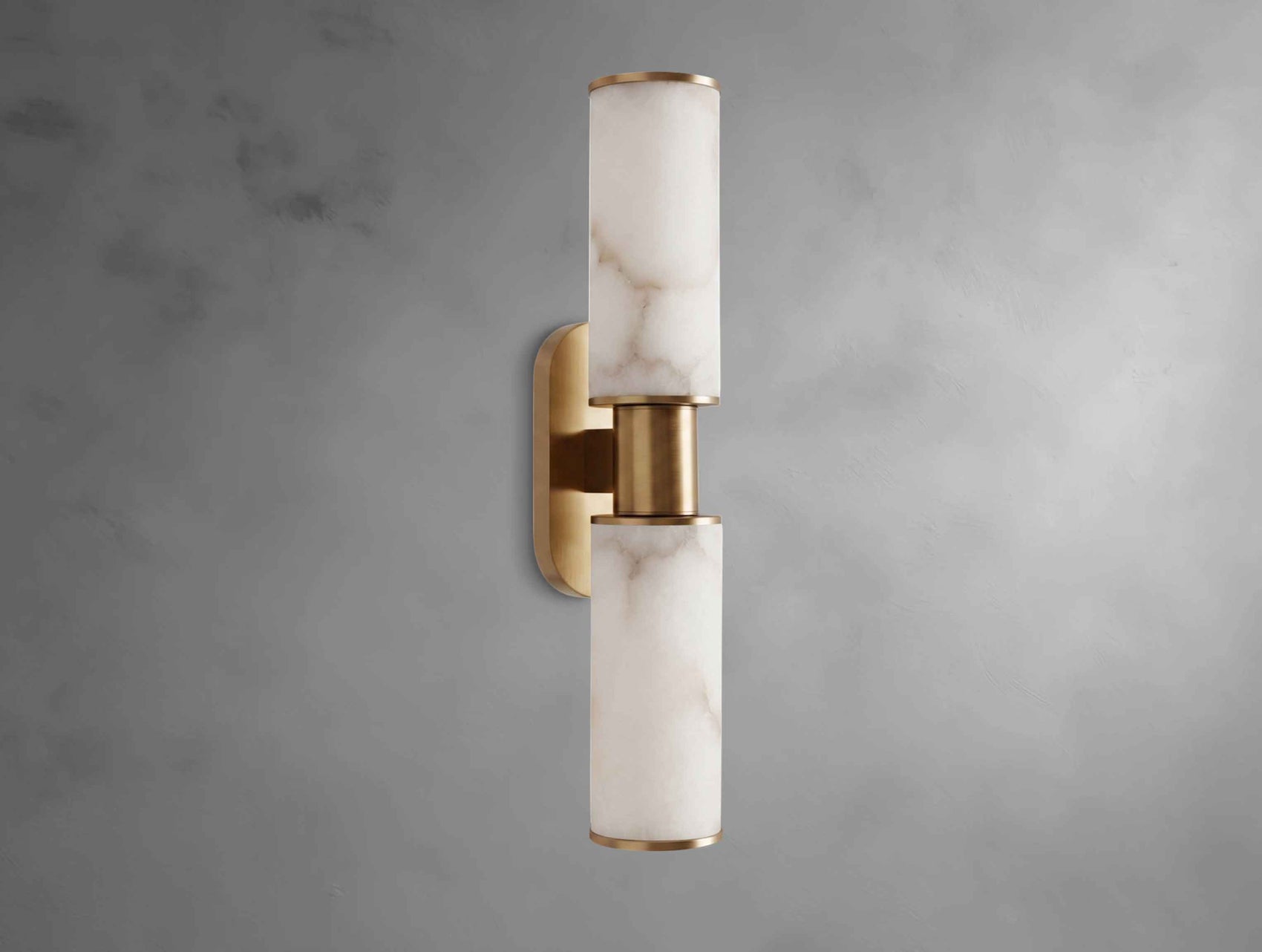 Harly Double Sconce in Alabaster