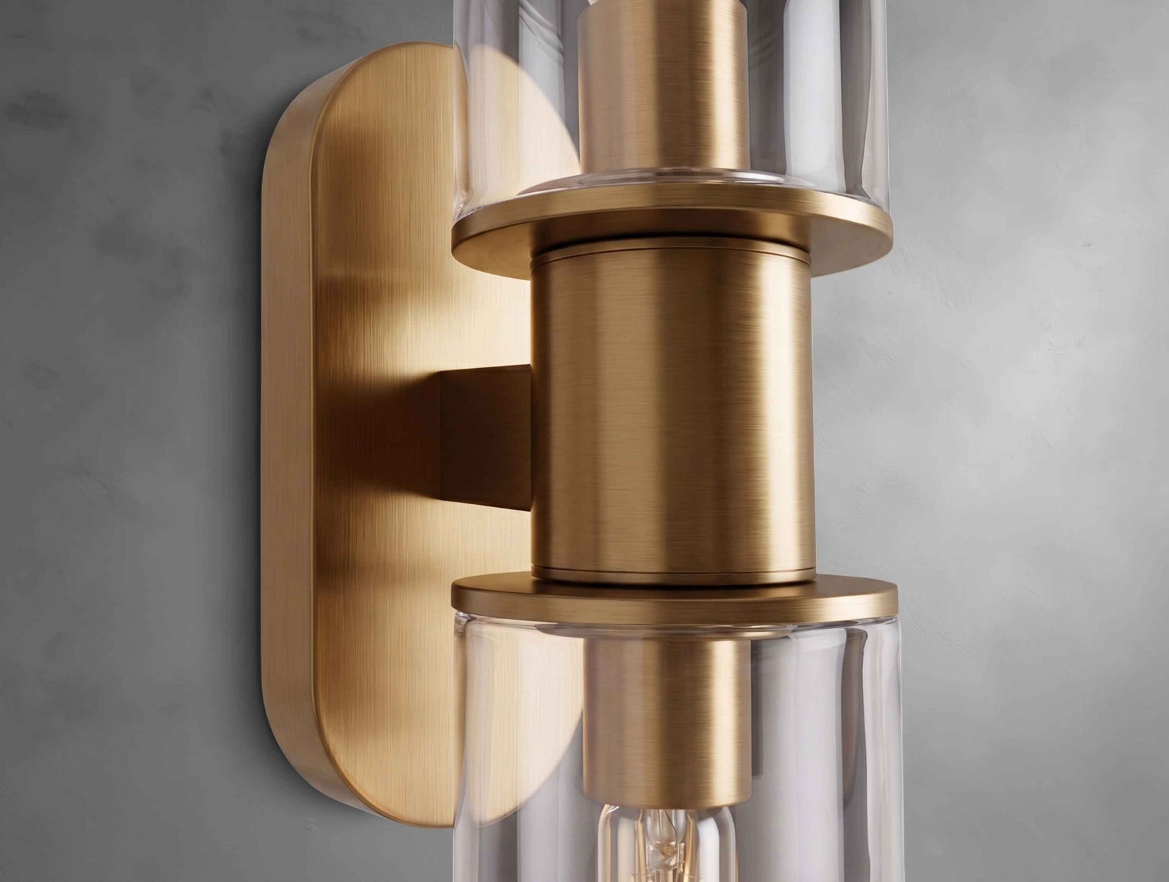 Harly Double Sconce in Clear