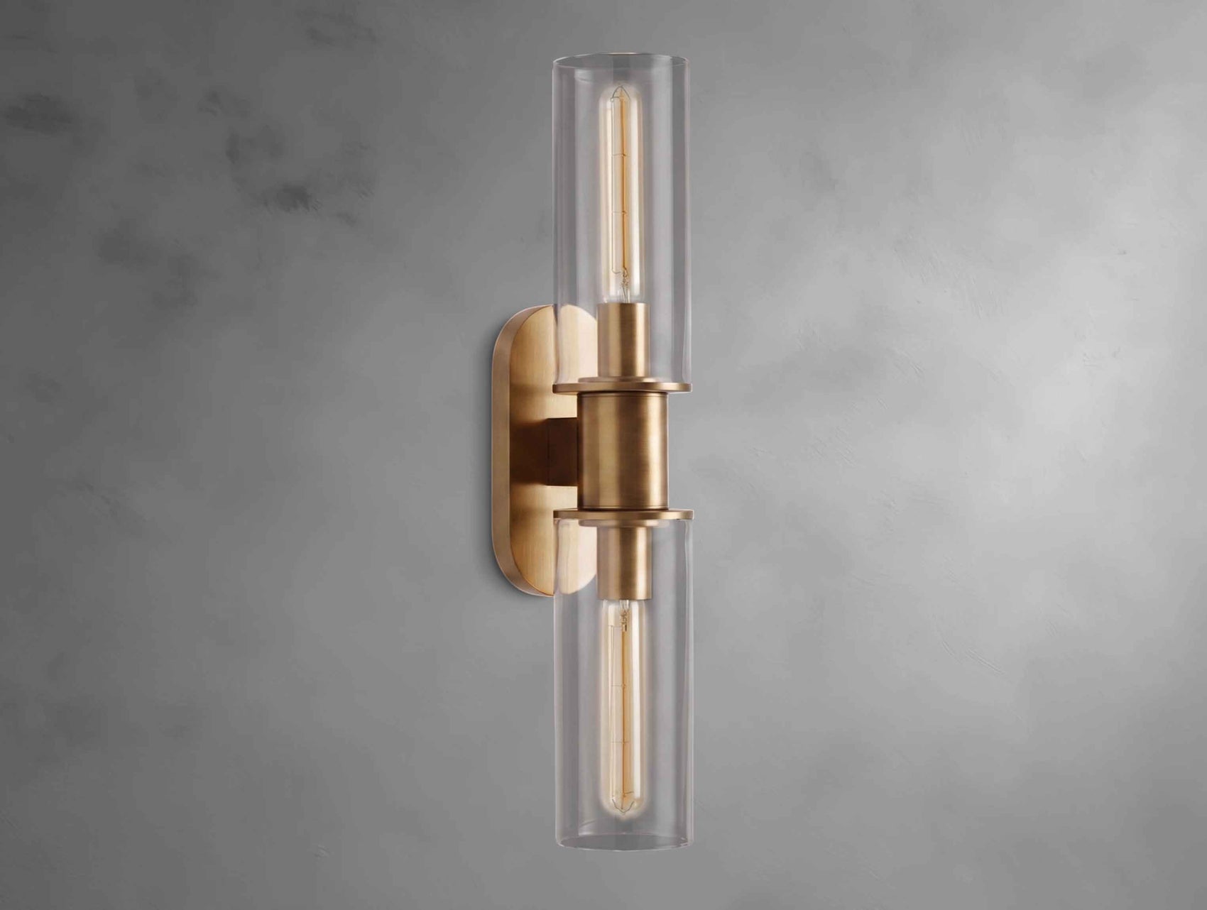 Harly Double Sconce in Clear
