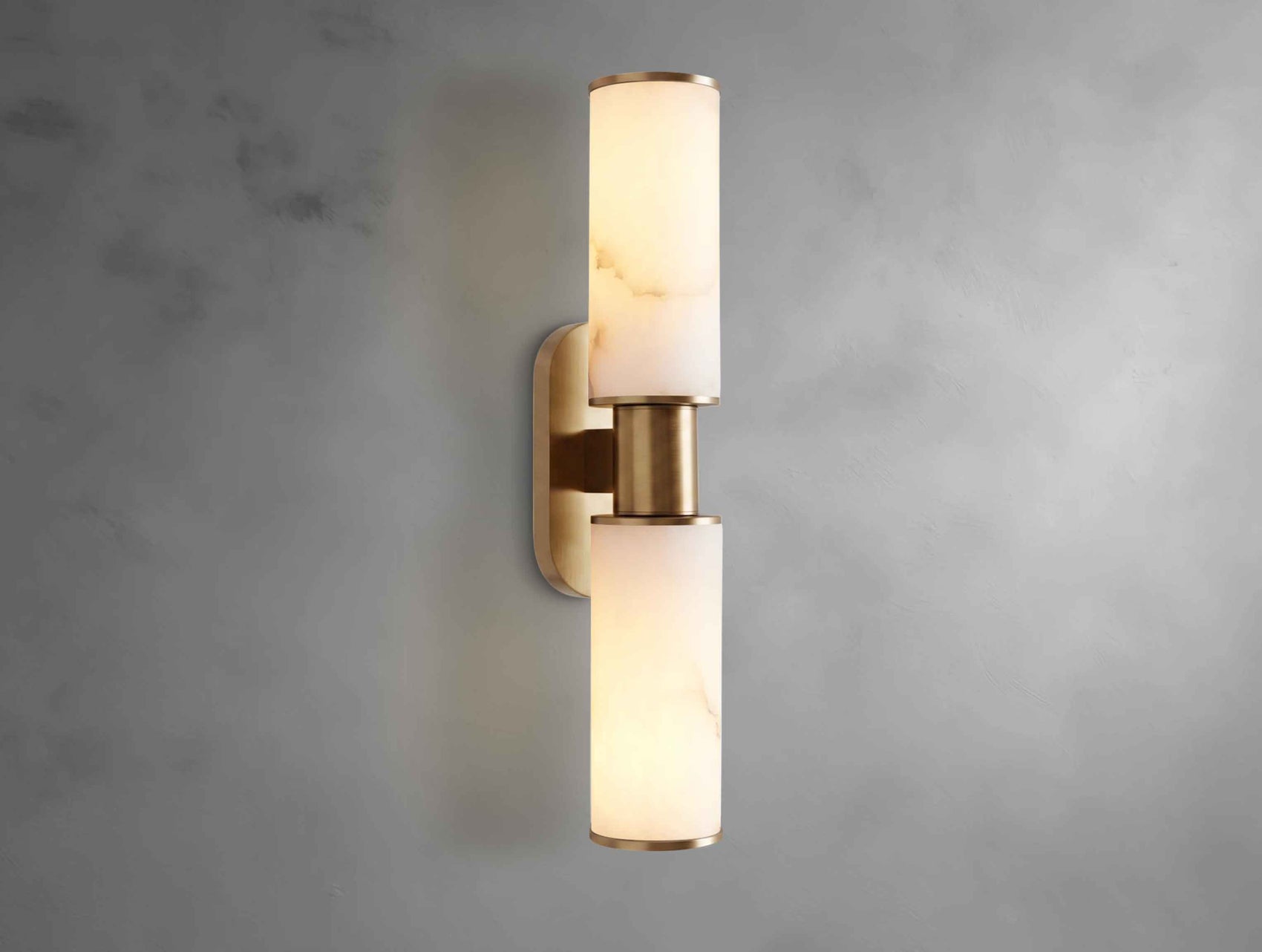 Harly Double Sconce in Alabaster