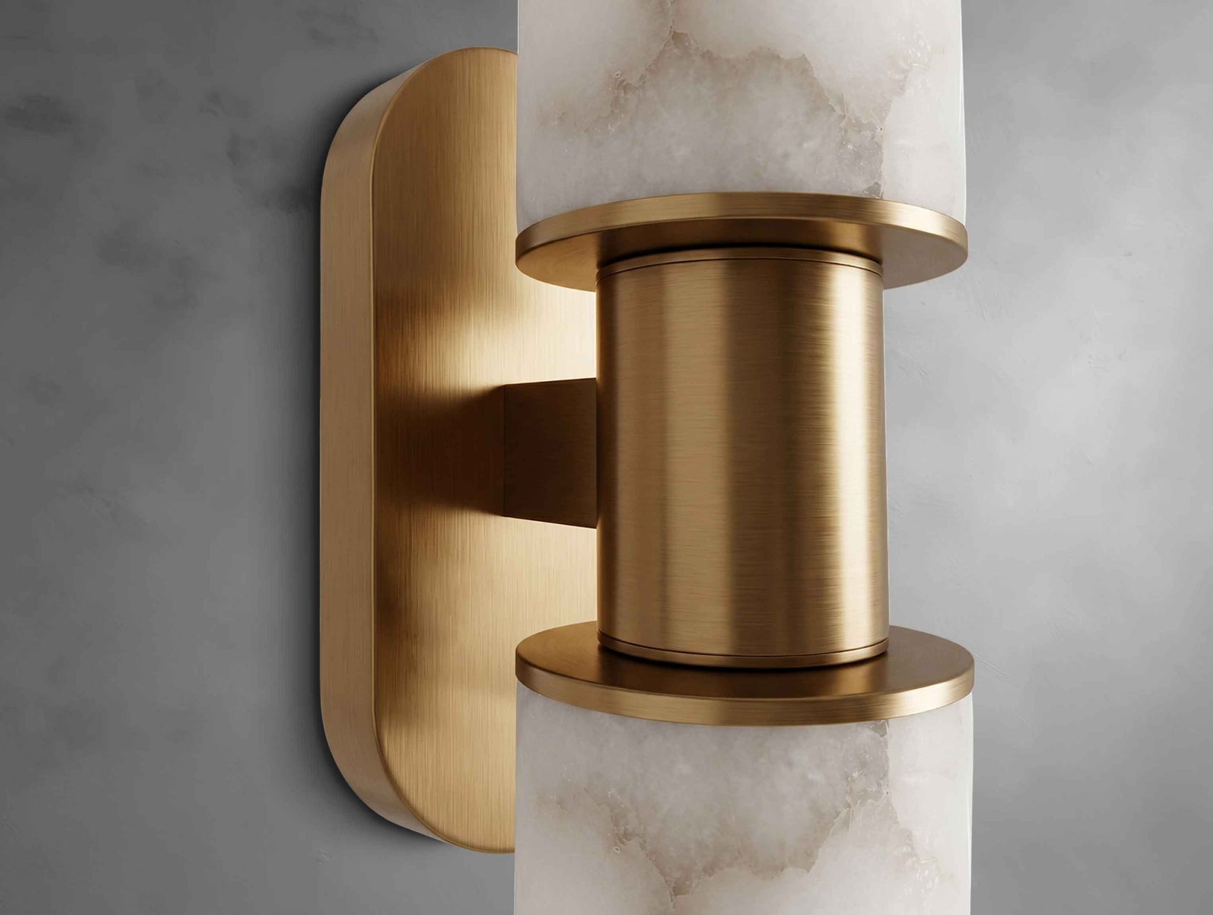 Harly Double Sconce in Alabaster