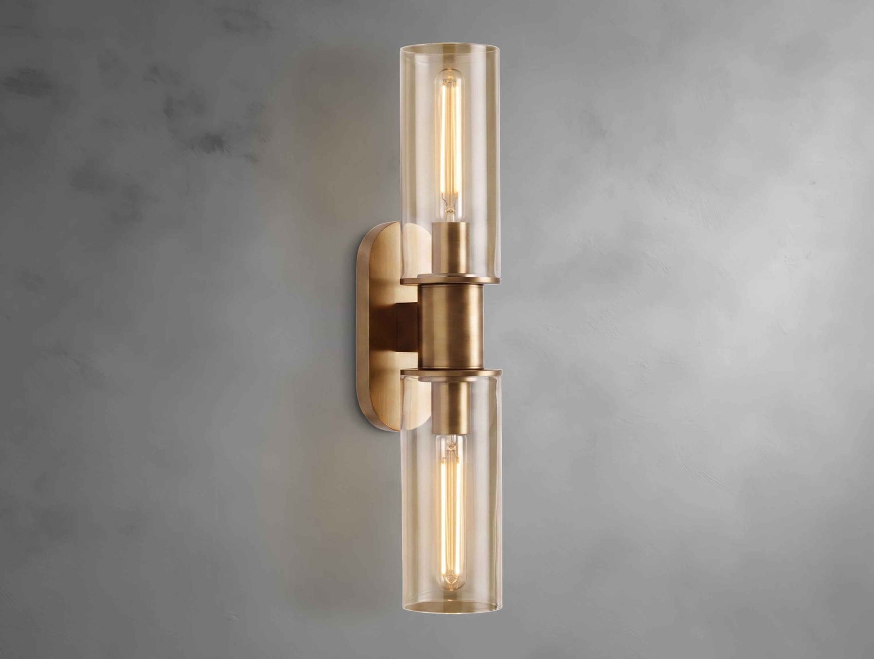 Harly Double Sconce in Clear