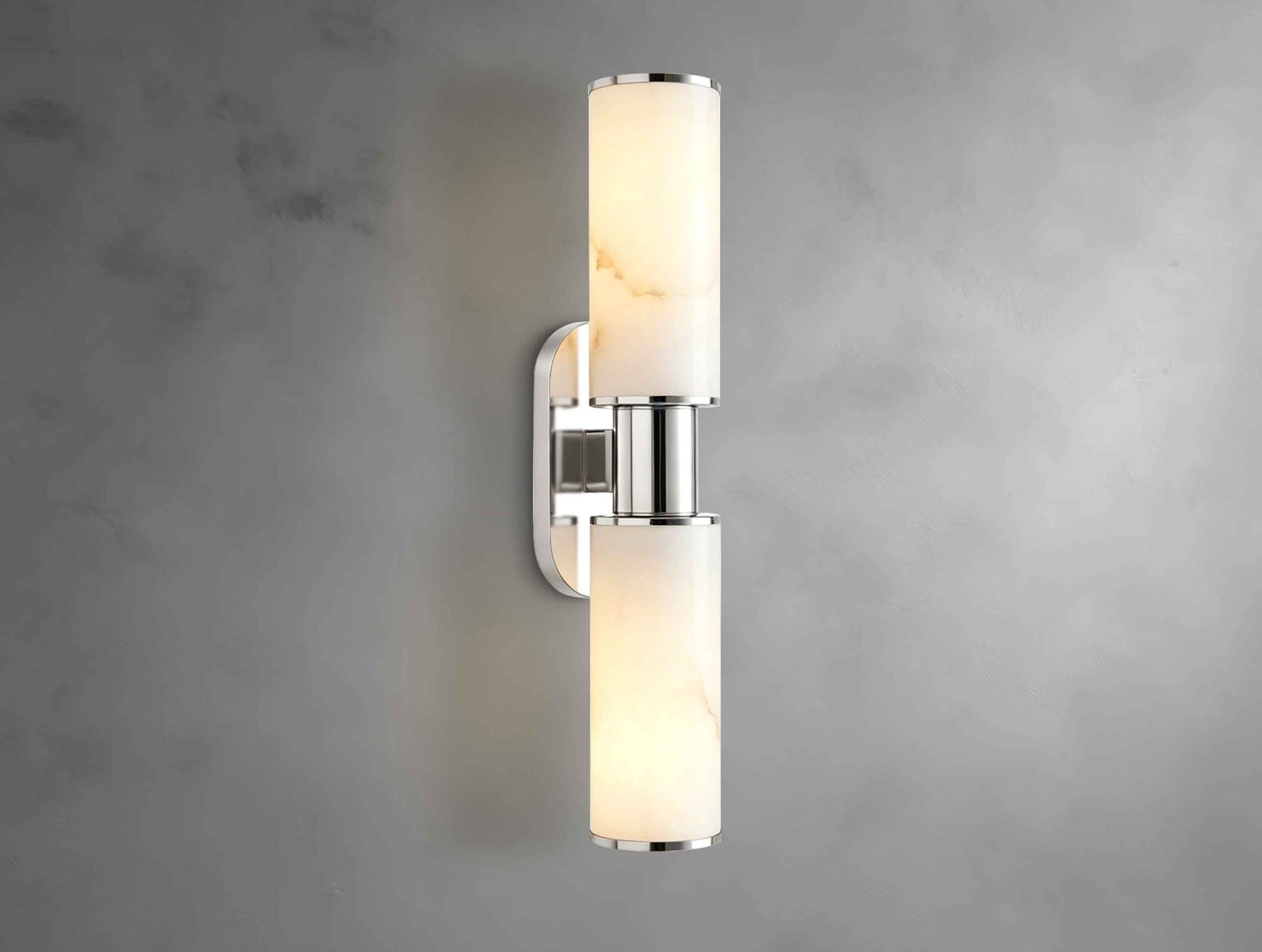 Harly Double Sconce in Alabaster