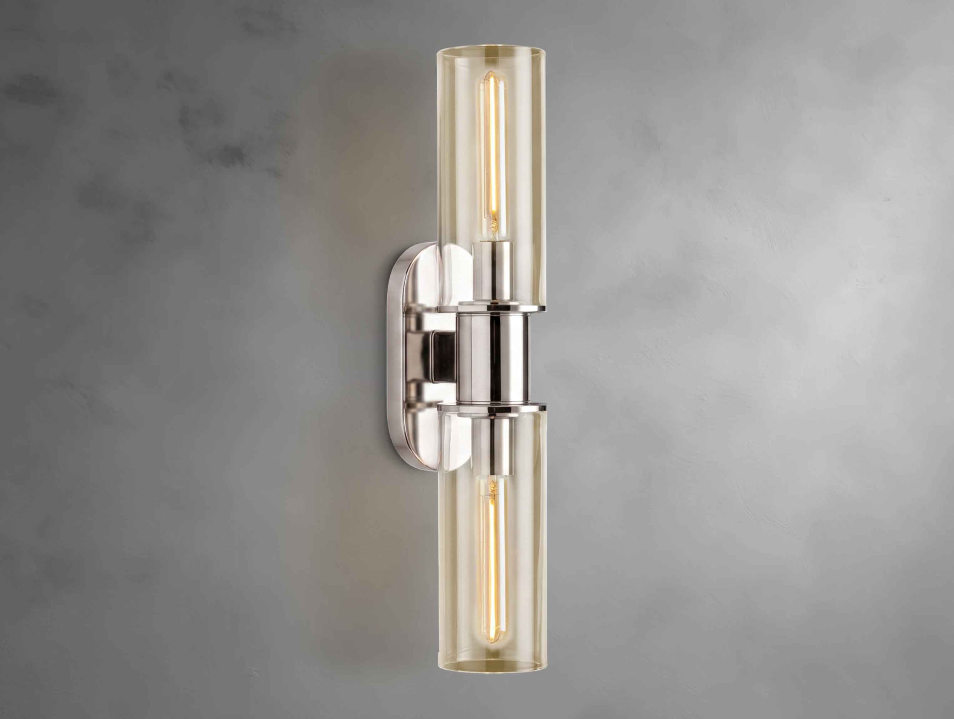 Harly Double Sconce in Clear