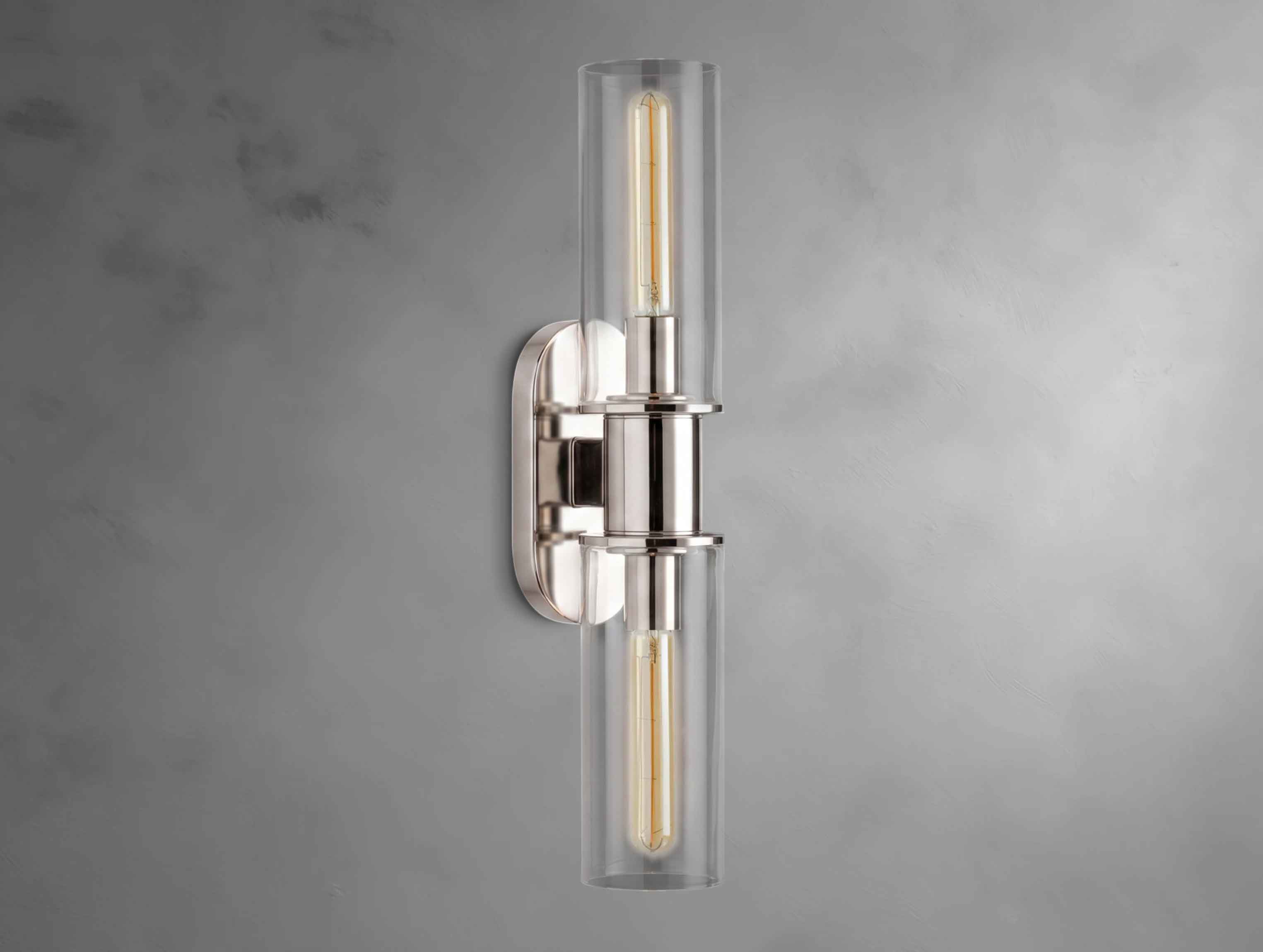 Harly Double Sconce in Clear