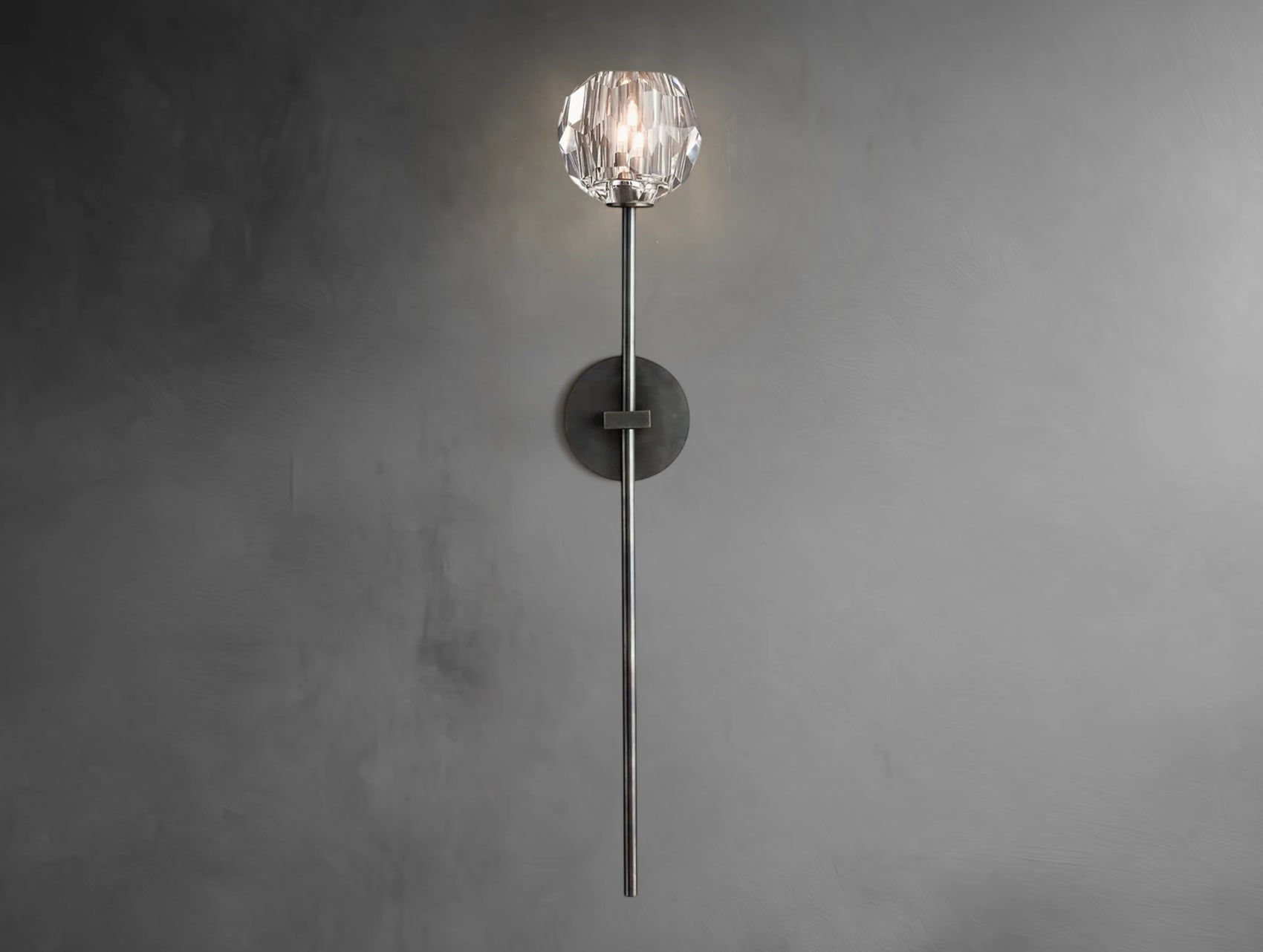Aurelle Crystal Globe Sconce