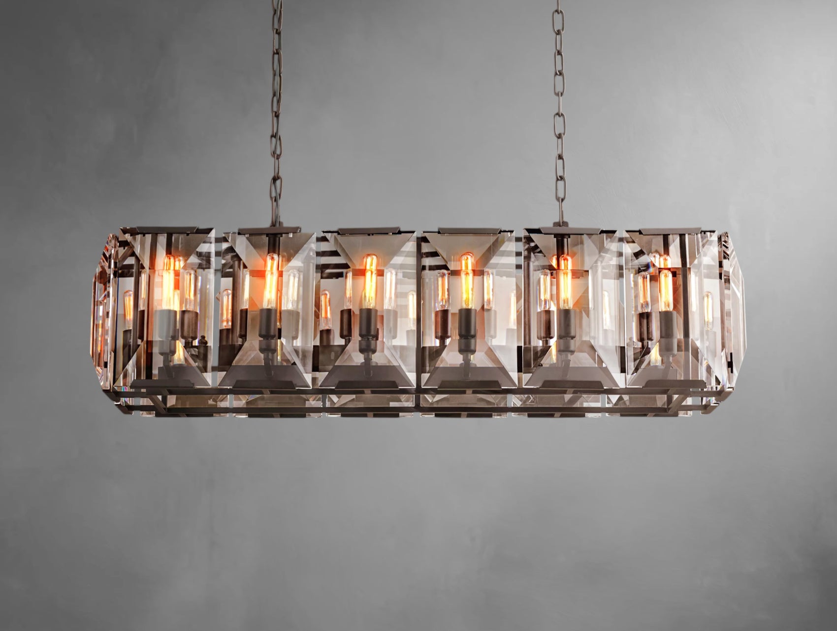 Halone Crystal Rectangular Chandelier