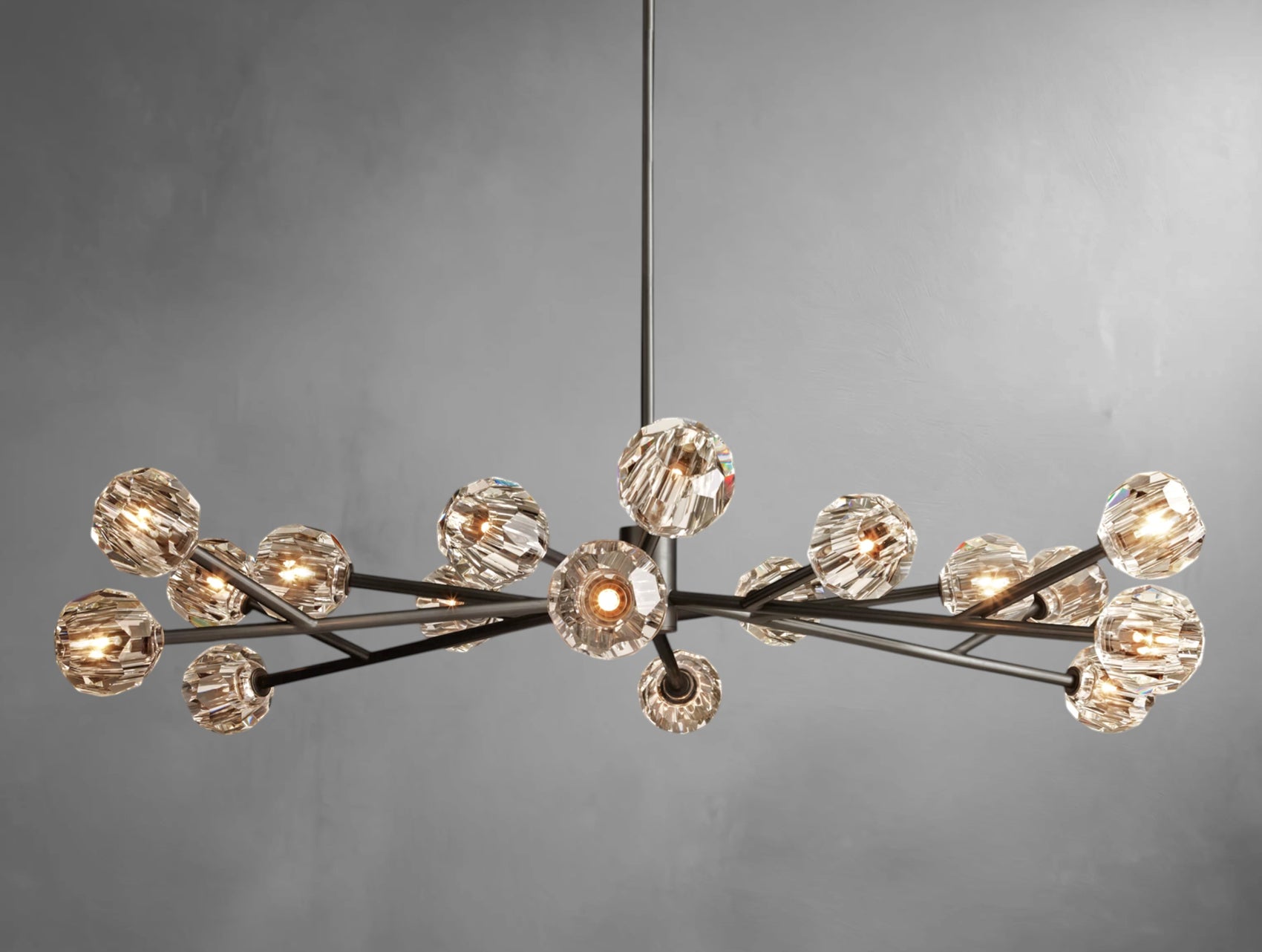 Orvane Crystal Round Cluster Chandelier