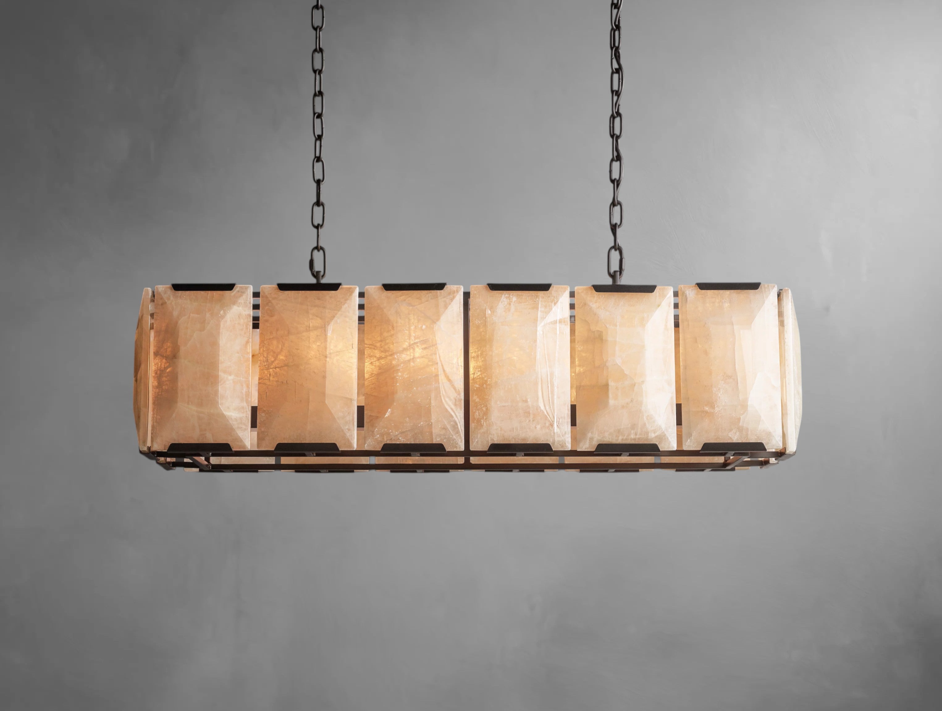 Halone Calcite Rectangular Chandelier