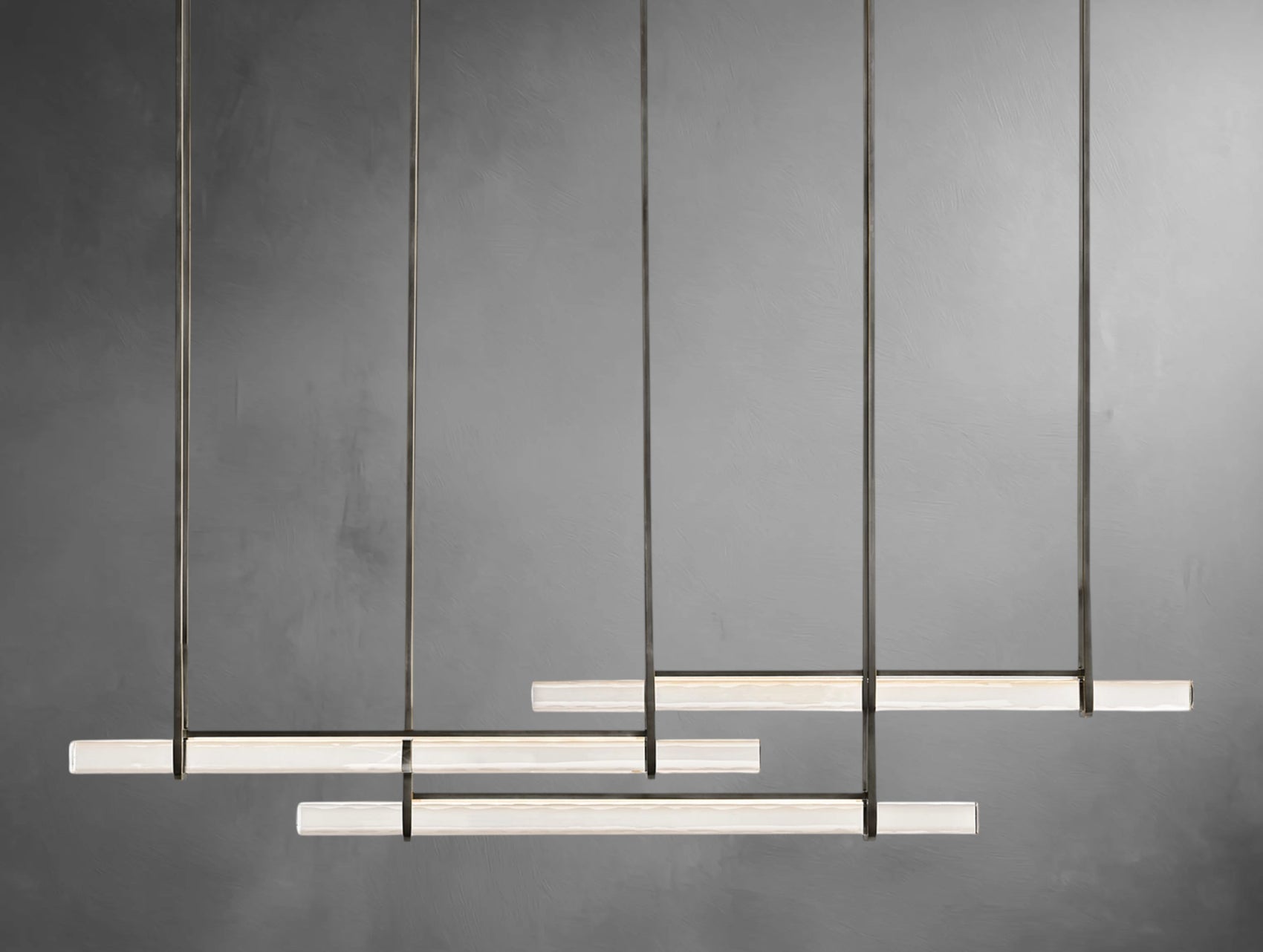 Avenor Crystal Triple Bar Linear Chandelier