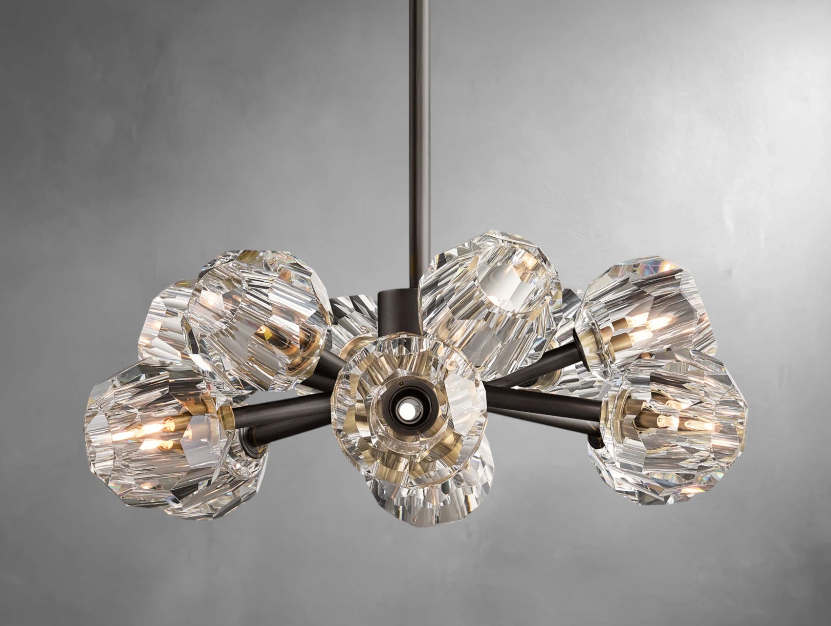 Orvane Crystal Round Cluster Chandelier