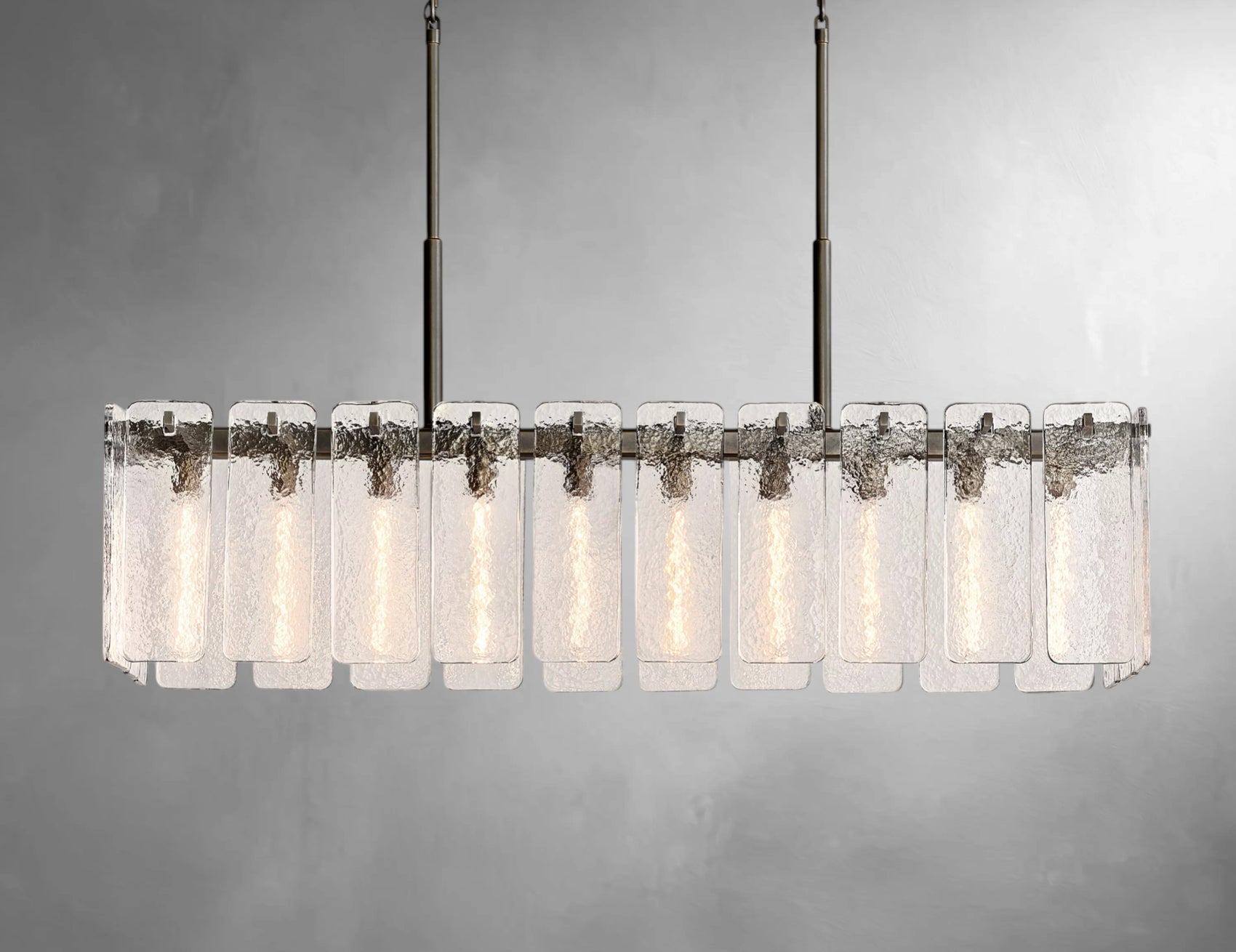 karamatte Glass Rectangular Chandelier