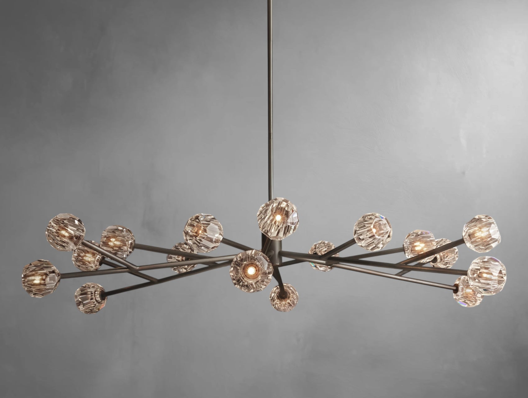 Orvane Crystal Round Cluster Chandelier