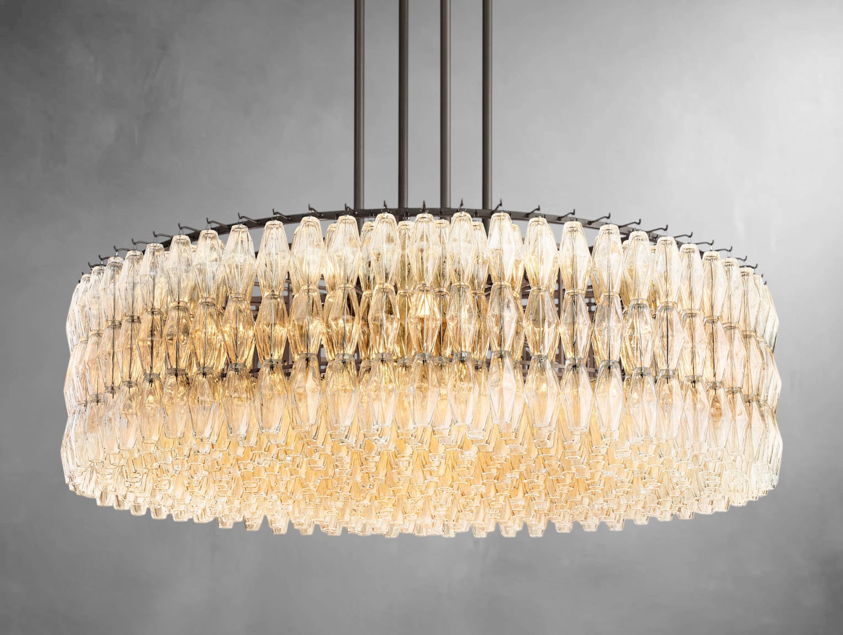 Chyara Clear Glass Round Chandelier