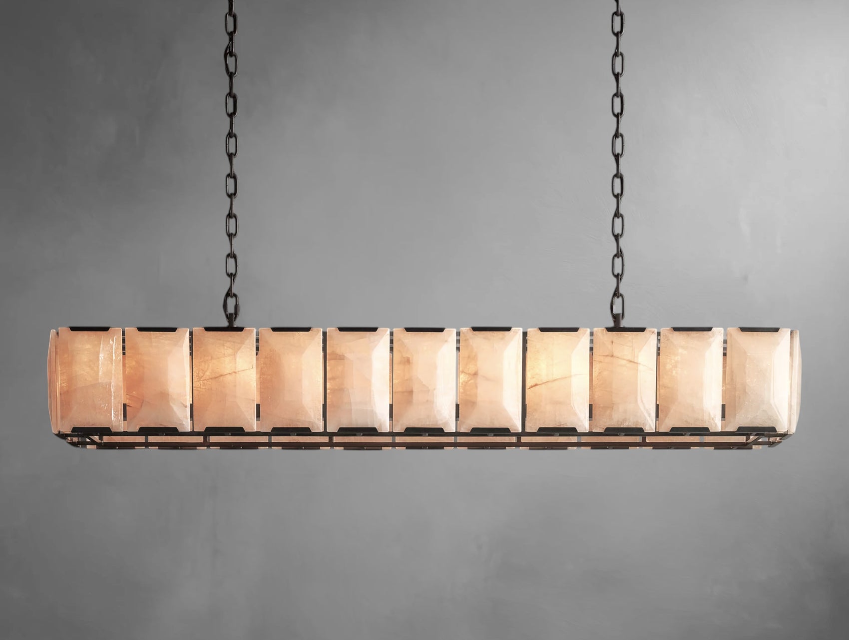 Halone Calcite Rectangular Chandelier