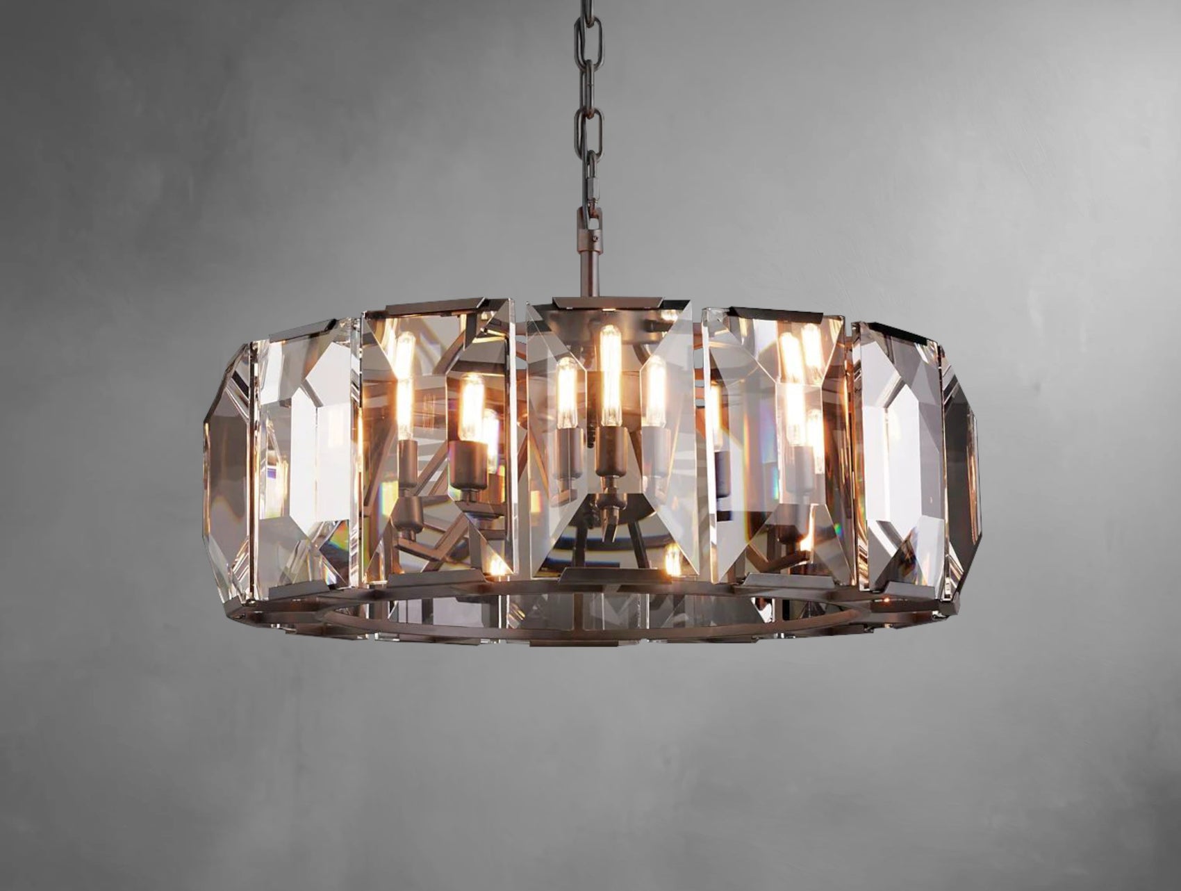 Halone Crystal Round Chandelier