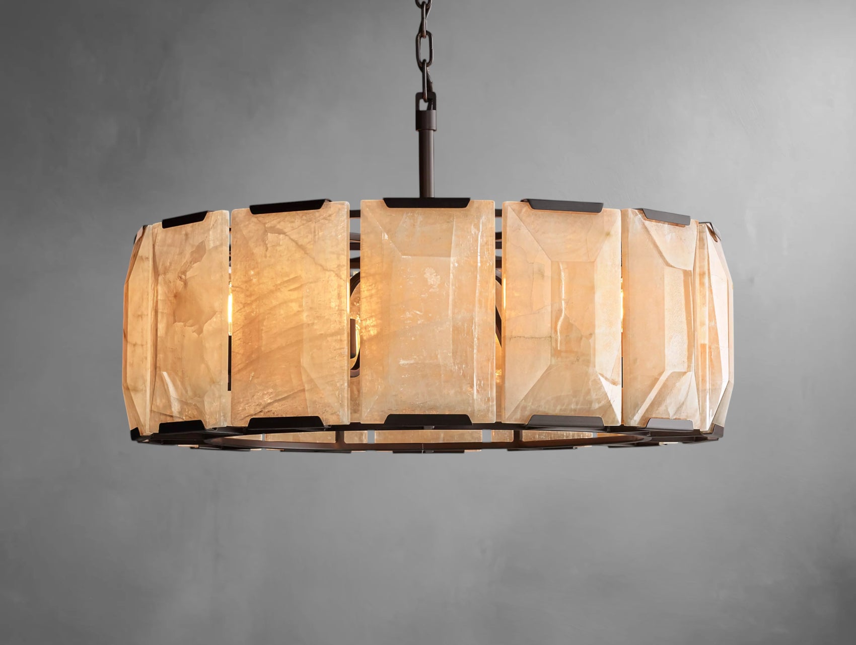 Halone Calcite Round Chandelier