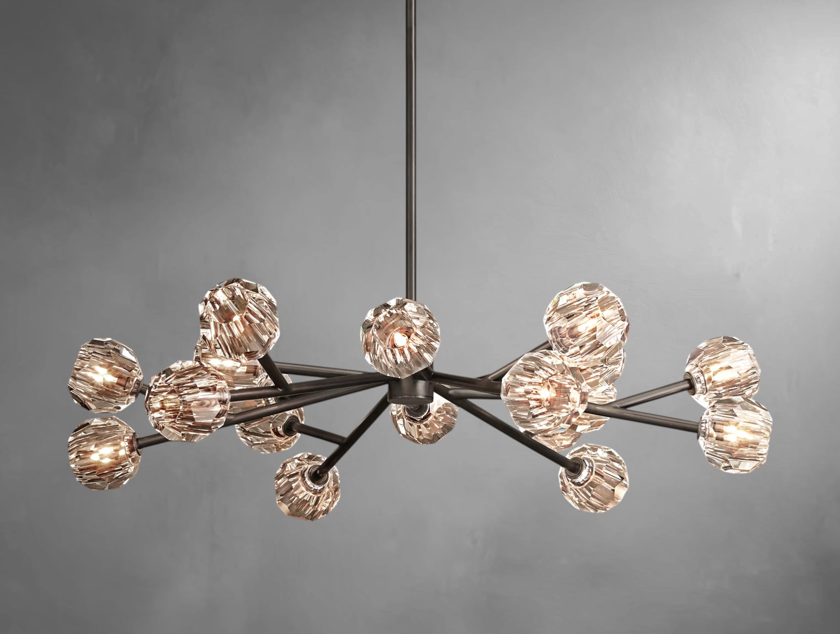 Orvane Crystal Round Cluster Chandelier