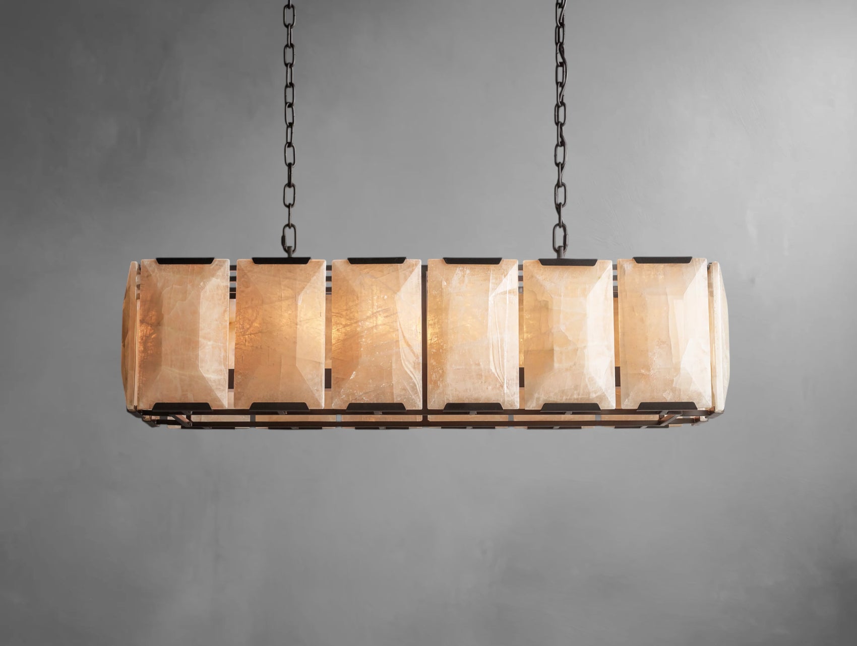 Halone Calcite Rectangular Chandelier