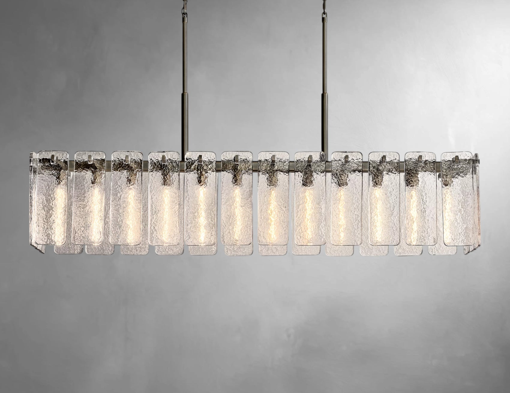karamatte Glass Rectangular Chandelier
