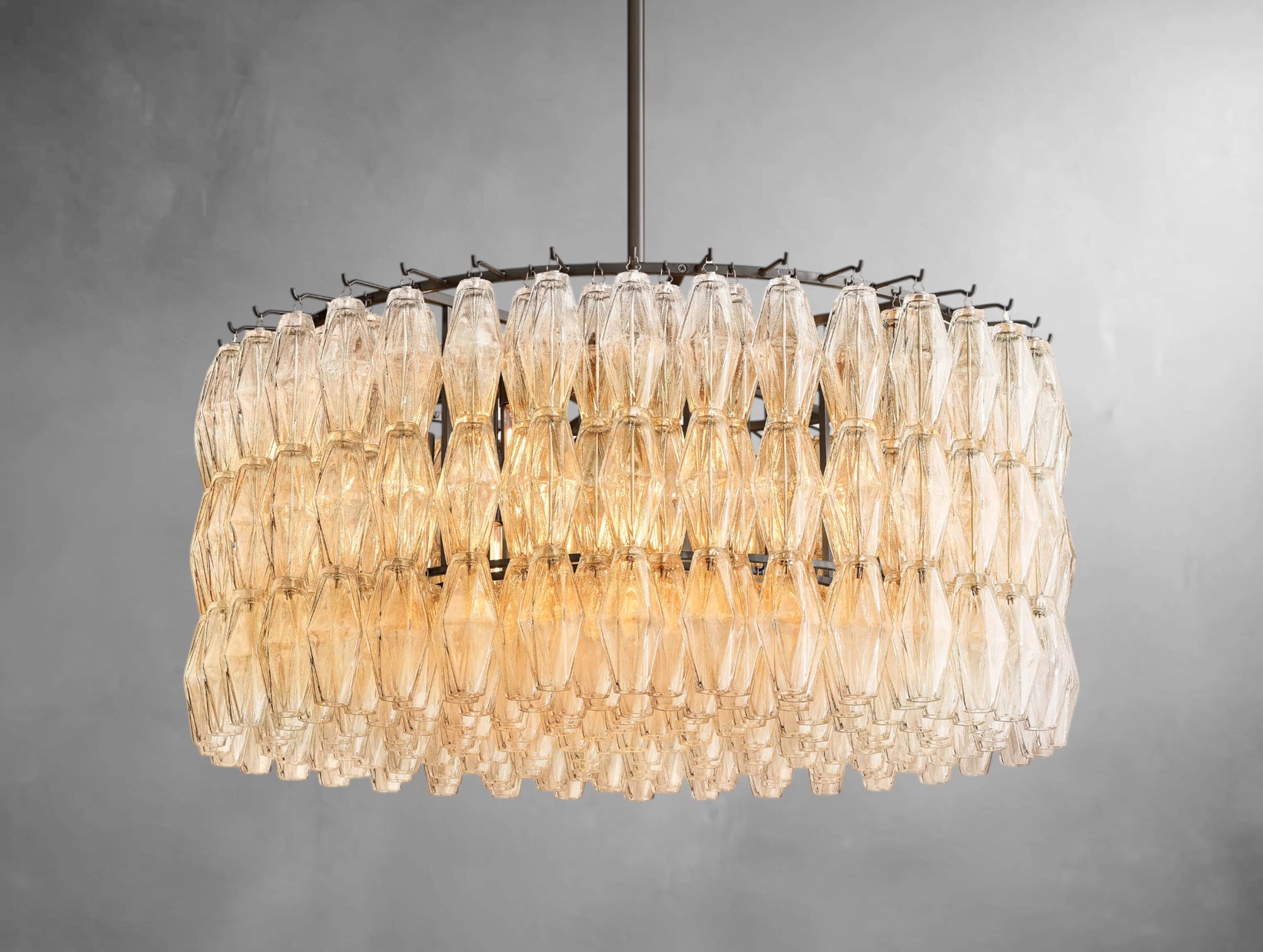 Chyara Clear Glass Round Chandelier