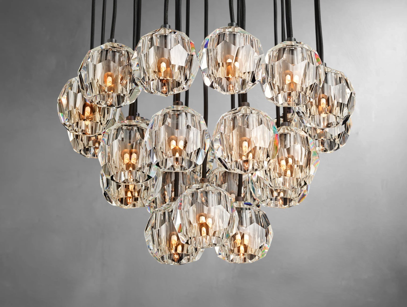 Orvane Crystal Drop Cluster Pendant