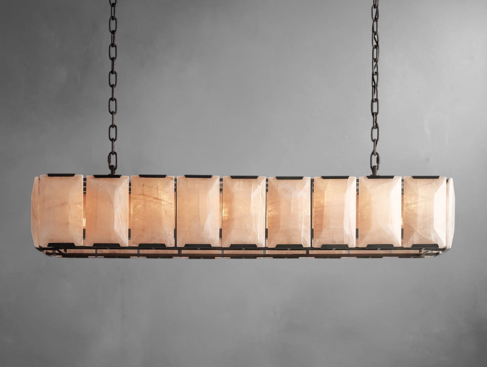 Halone Calcite Rectangular Chandelier
