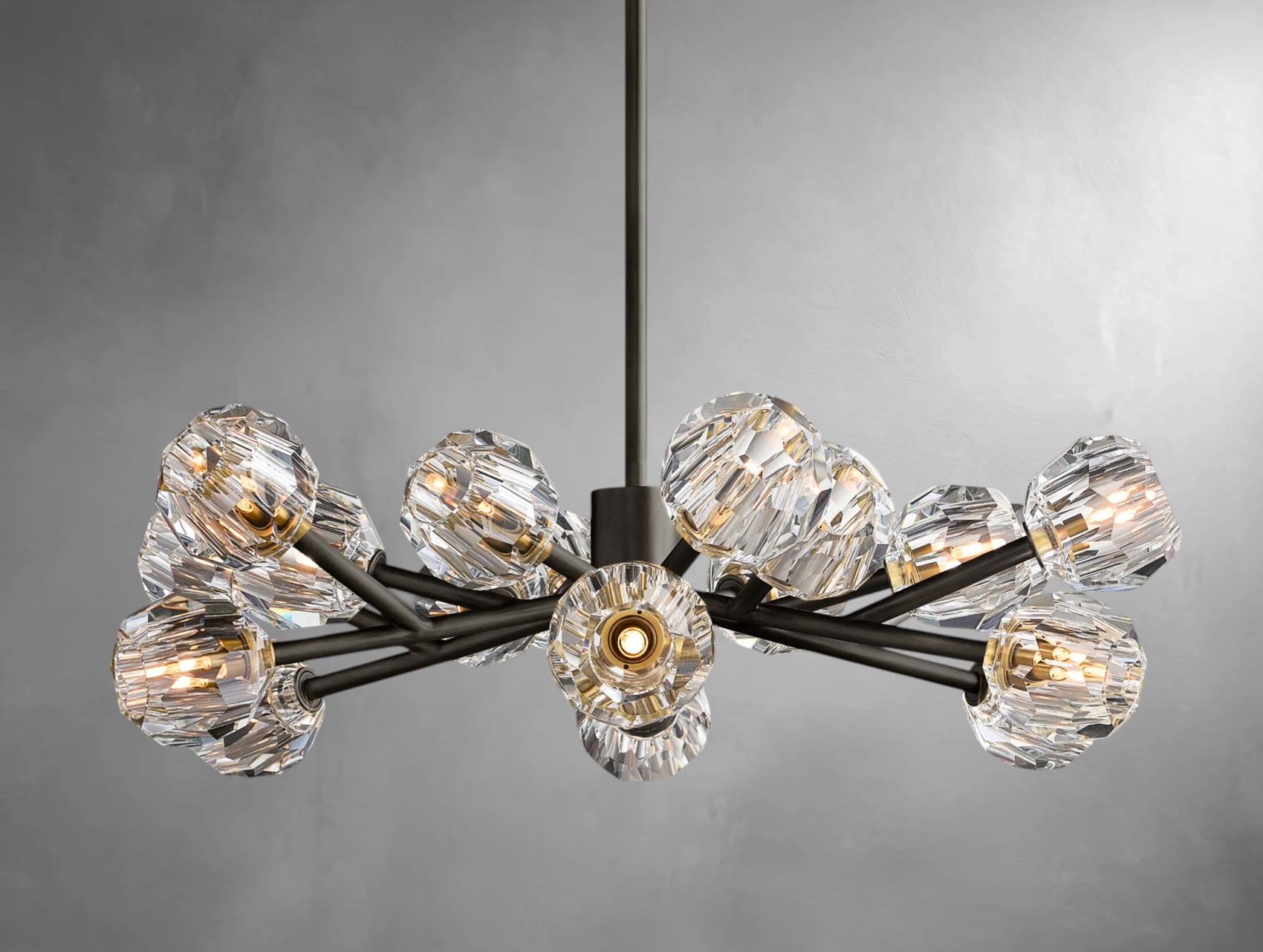 Orvane Crystal Round Cluster Chandelier
