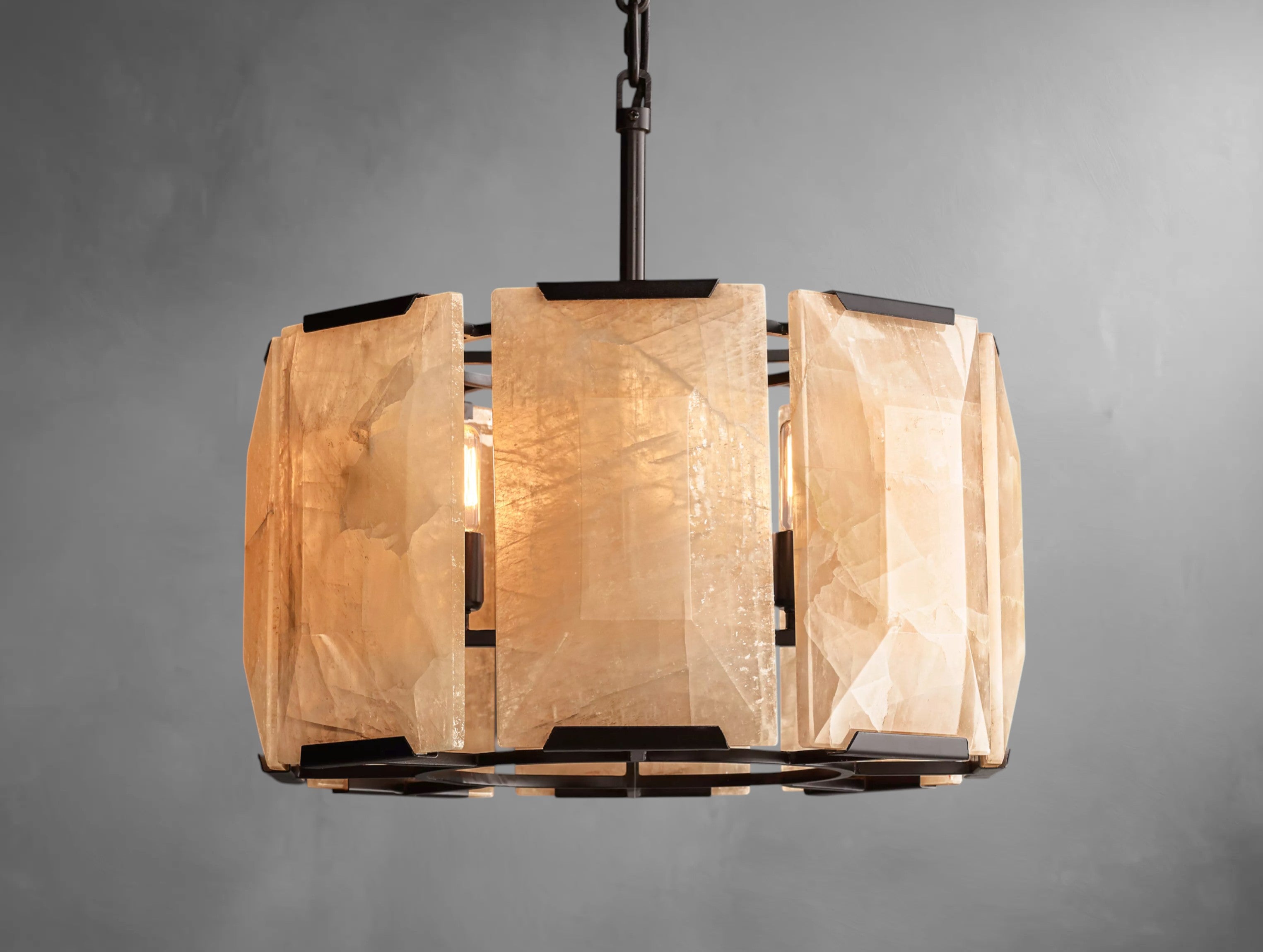 Halone Calcite Round Chandelier