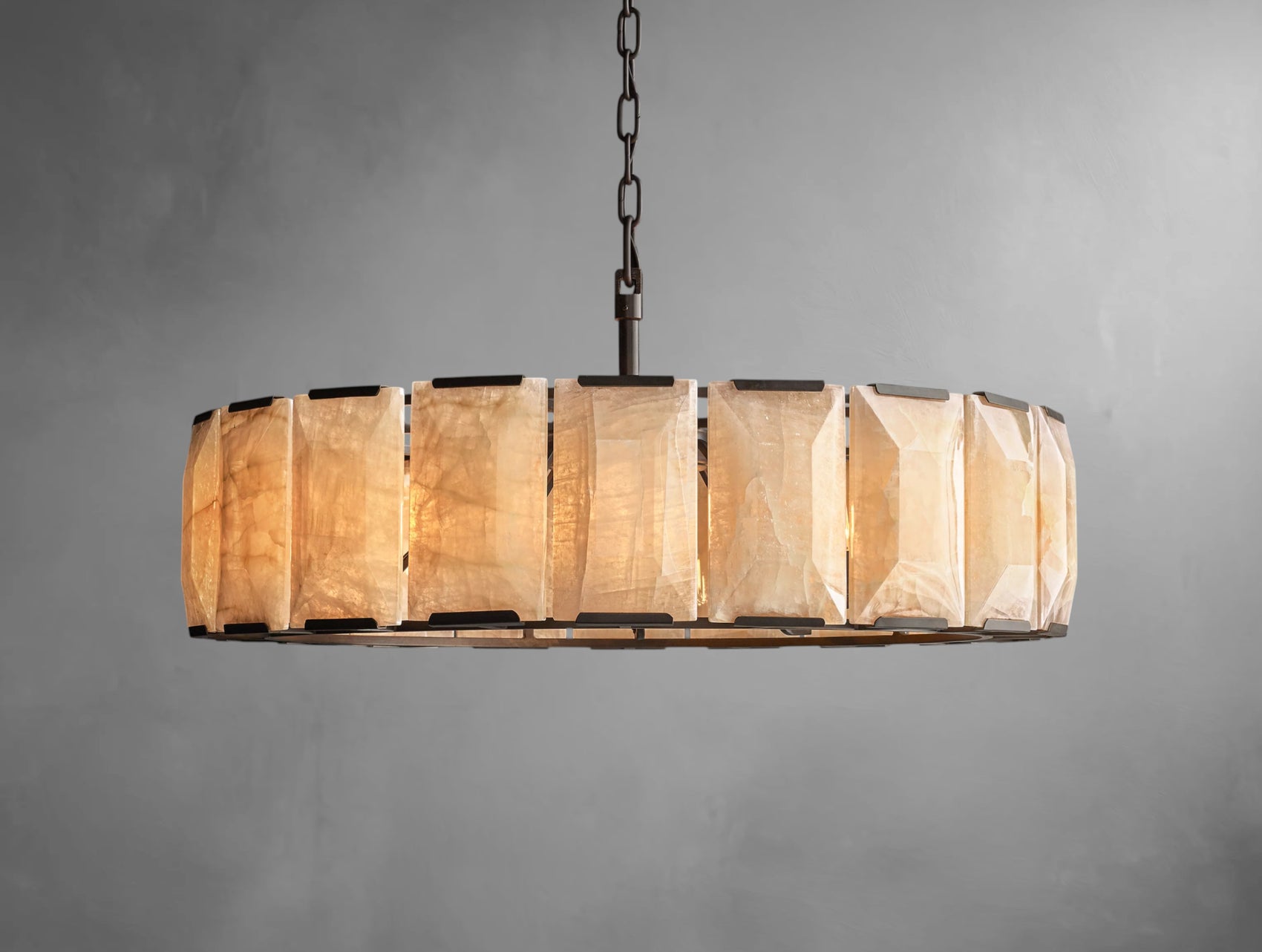 Halone Calcite Round Chandelier