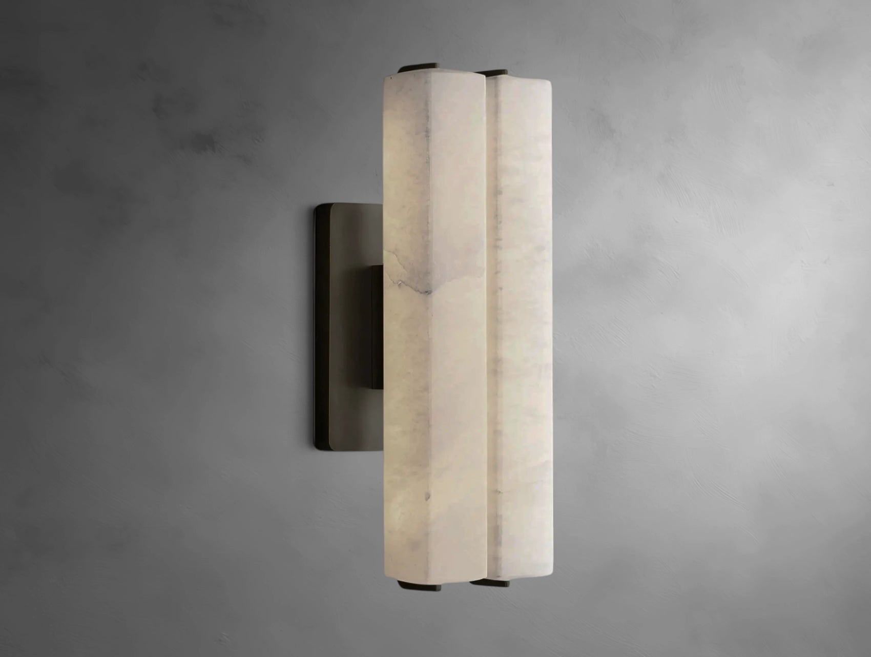 Virel Alabaster Double Sconce
