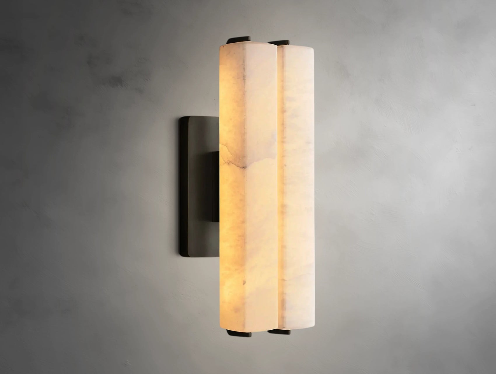 Virel Alabaster Double Sconce