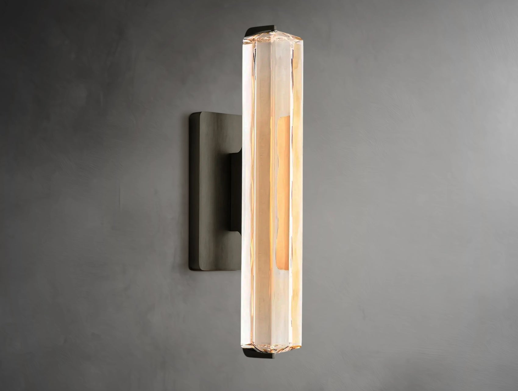 Vertical Crystal Sconce
